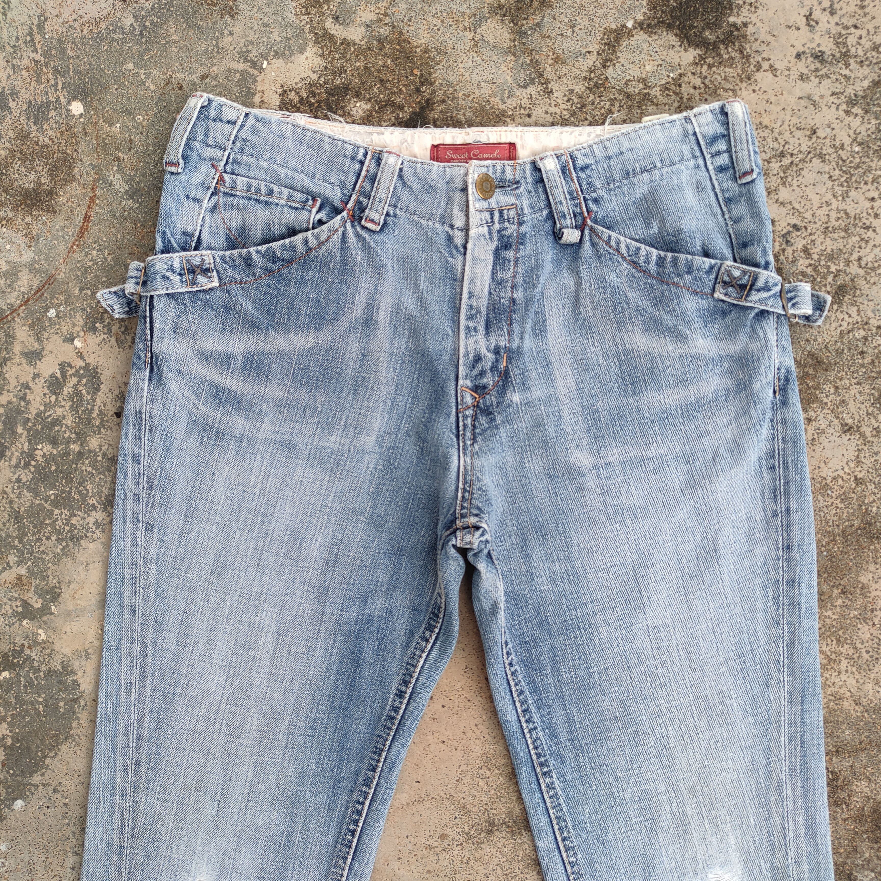 Japanese Brand × Jean × Vintage VINTAGE SWEET CAMEL WOMAN FLARE FADED JEANS DENIM PANTS Size US 29 - 2 Thumbnail
