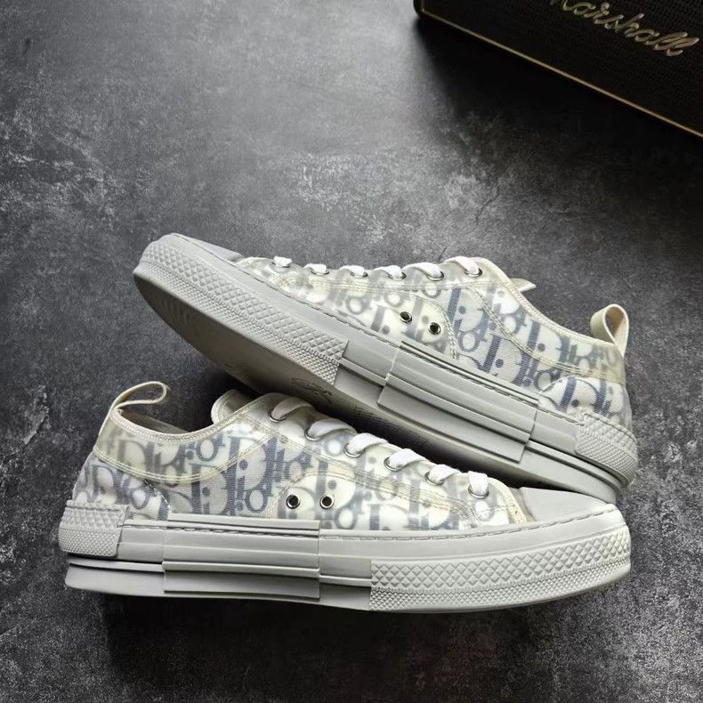 Dior DIOR B23 Sneakers White Blue Gray Size 42-2506 Size US 9 / EU 42 - 5 Thumbnail