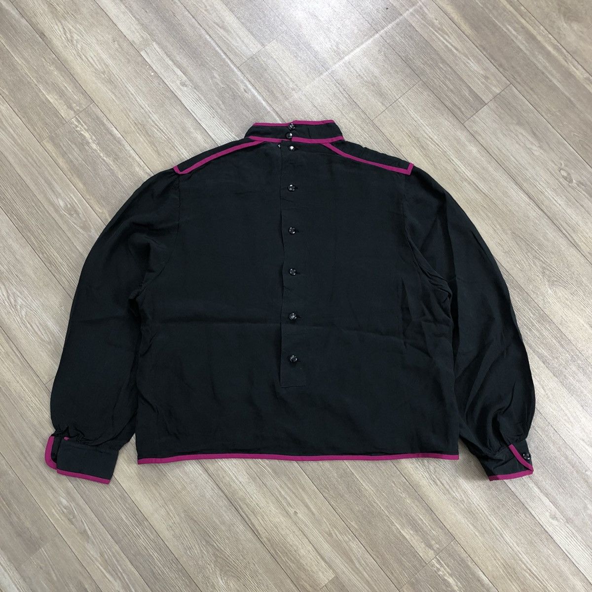 Balenciaga × Vintage Vintage Balenciaga Paris Kimono Style Back Button Up Luxury Size M / US 6-8 / IT 42-44 - 15 Thumbnail