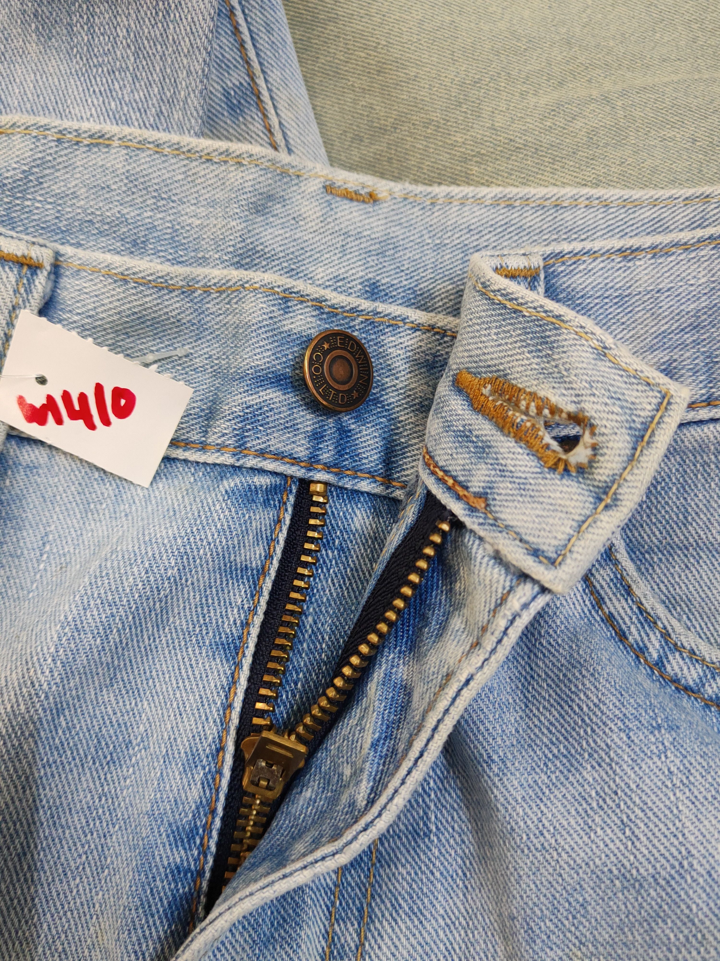 Edwin Edwin Light Blue Distressed Ripped Jeans #W1410 Size US 29 - 18 Thumbnail