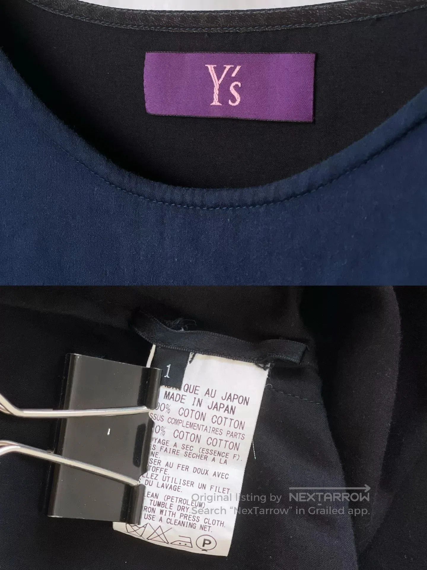 Y's Y's Navy Blue Sleeveless Top. Size S / US 4 / IT 40 - 9 Thumbnail