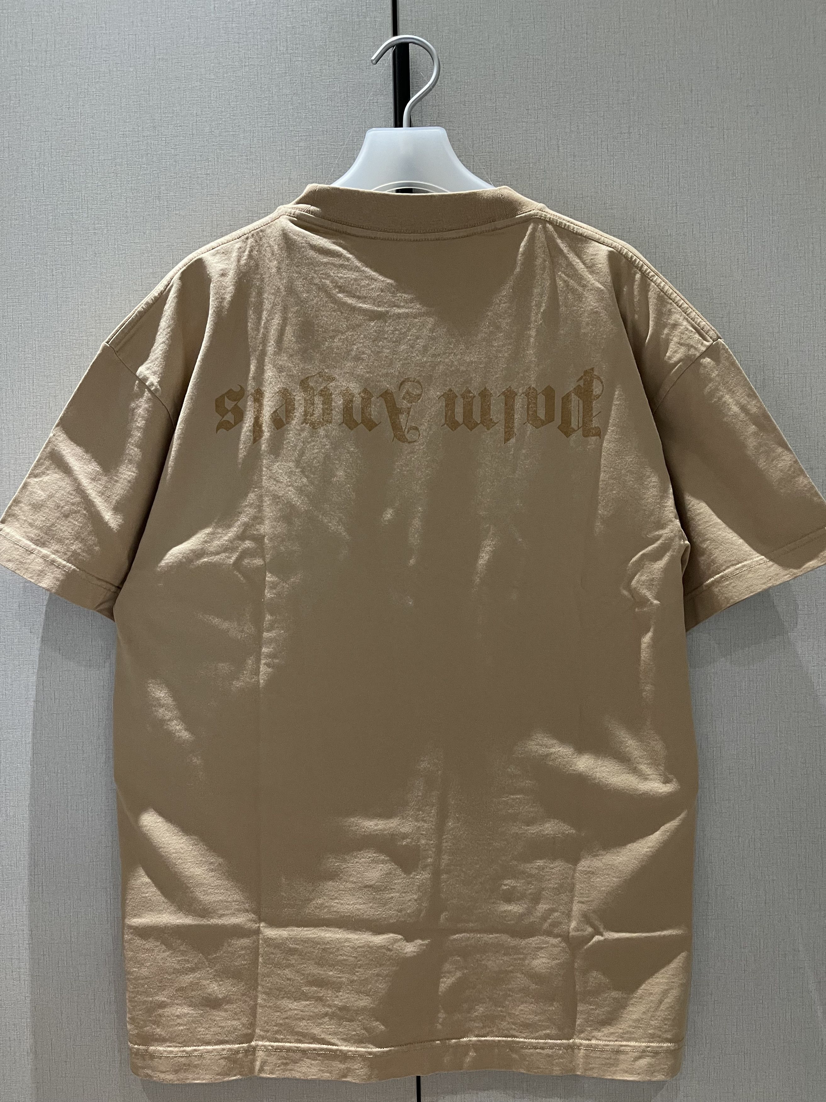 Palm Angels Palm Angels Go Reverse Logo Tee Beige Size US L / EU 52-54 / 3 - 2 Thumbnail