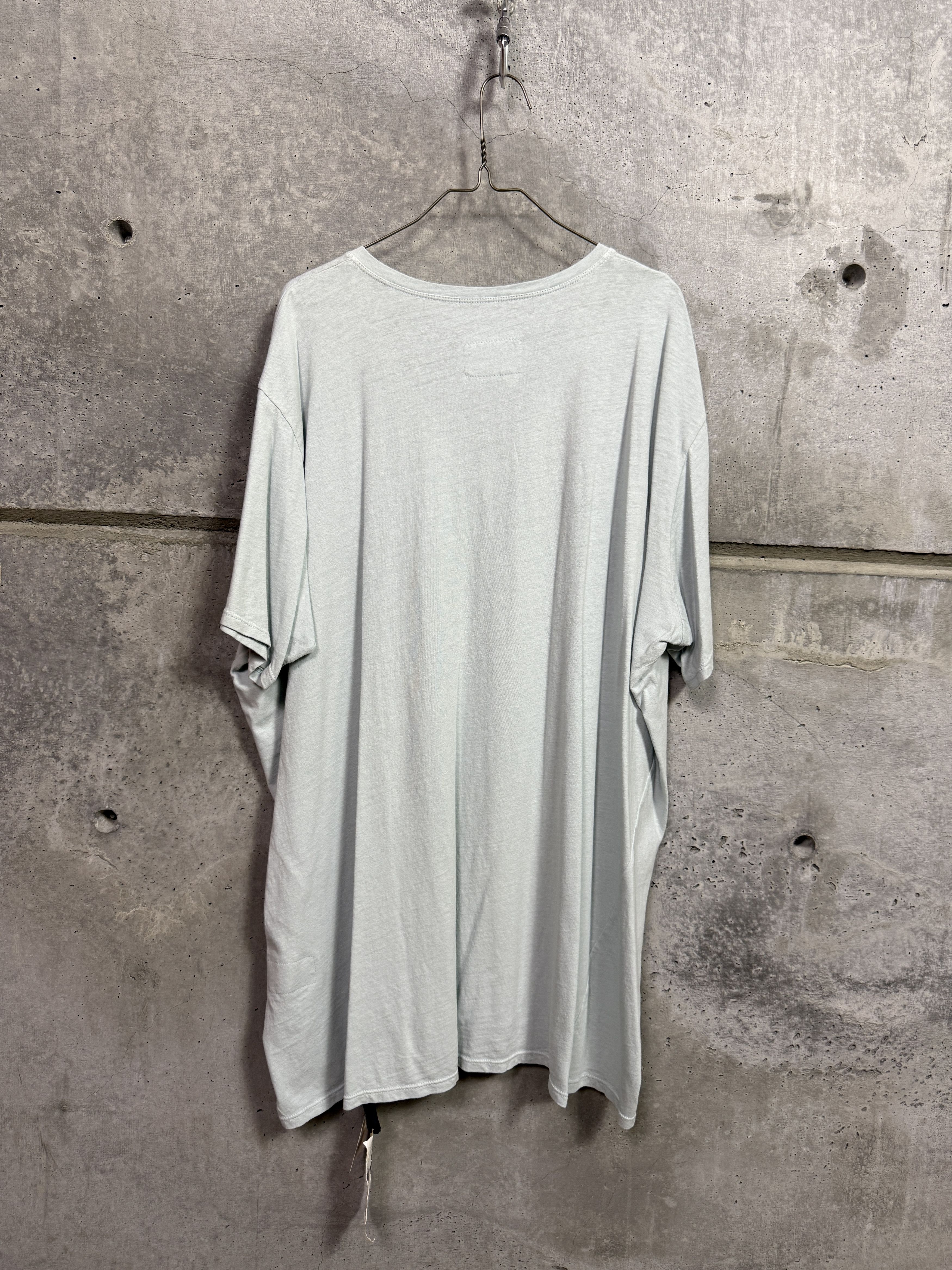 Greg Lauren $290 Greg Lauren Light Blue V Neck Tee Size US XXL / EU 58 / 5 - 2 Thumbnail