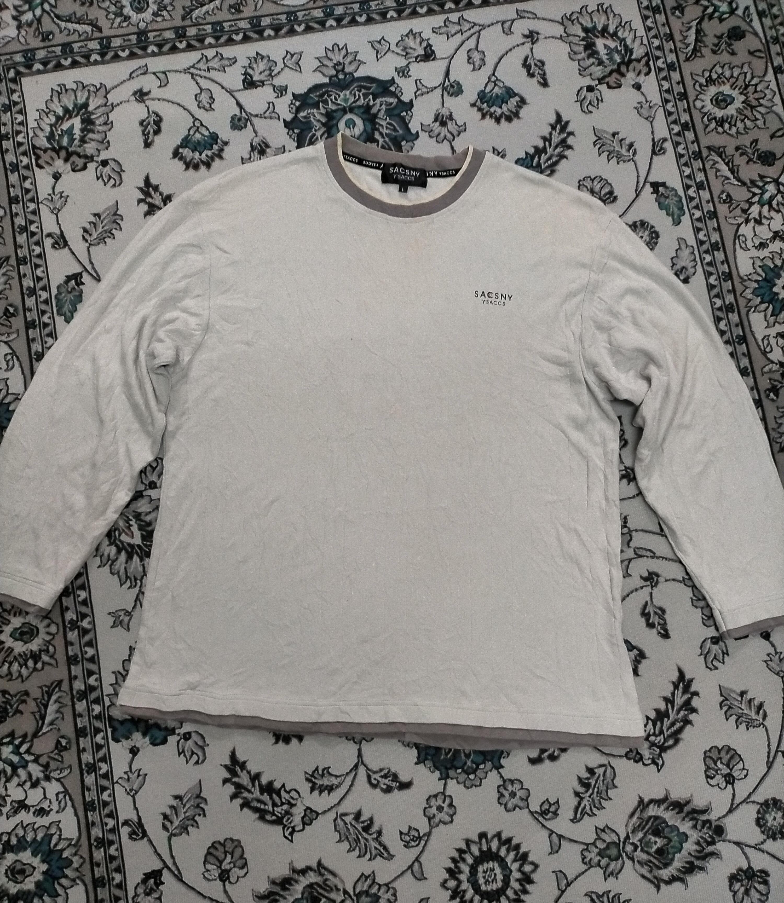 Yohji Yamamoto Y'saccs Yohji Yamamoto Long Sleeve Tshirt Size US L / EU 52-54 / 3 - 1 Thumbnail