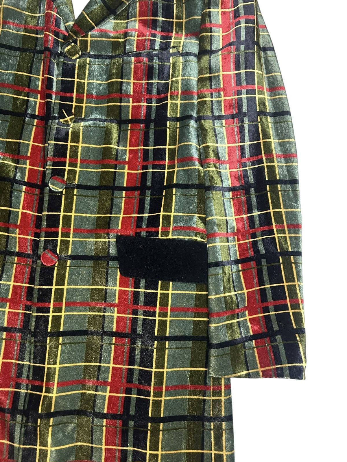 Jean Paul Gaultier F/W 97 Velvet Tartan Coat Size US M / EU 48-50 / 2 - 4 Thumbnail