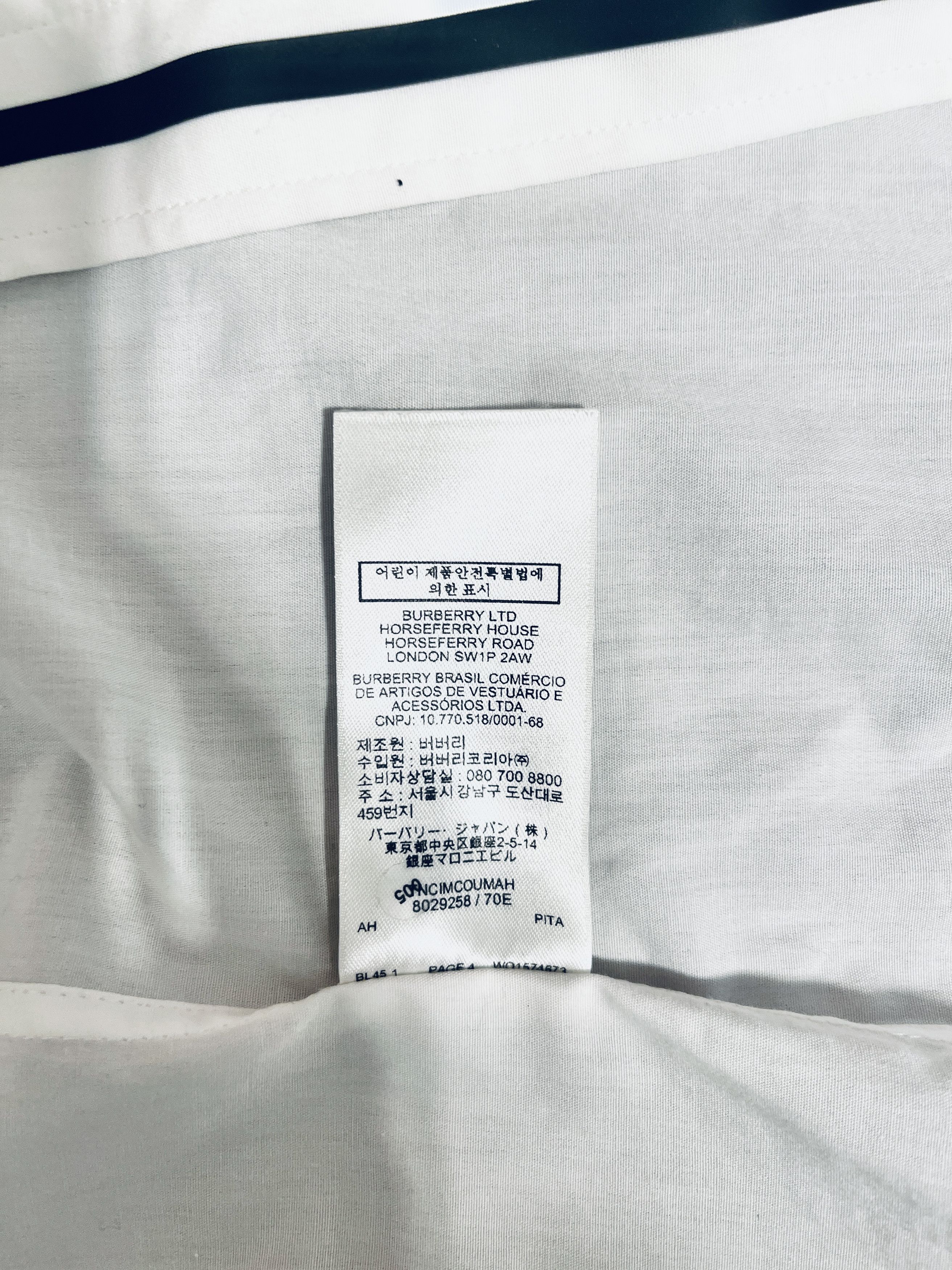 Burberry Burberry Men Dress shirt XXS white MSRP $500 Size US XXS / EU 40 - 8 Thumbnail
