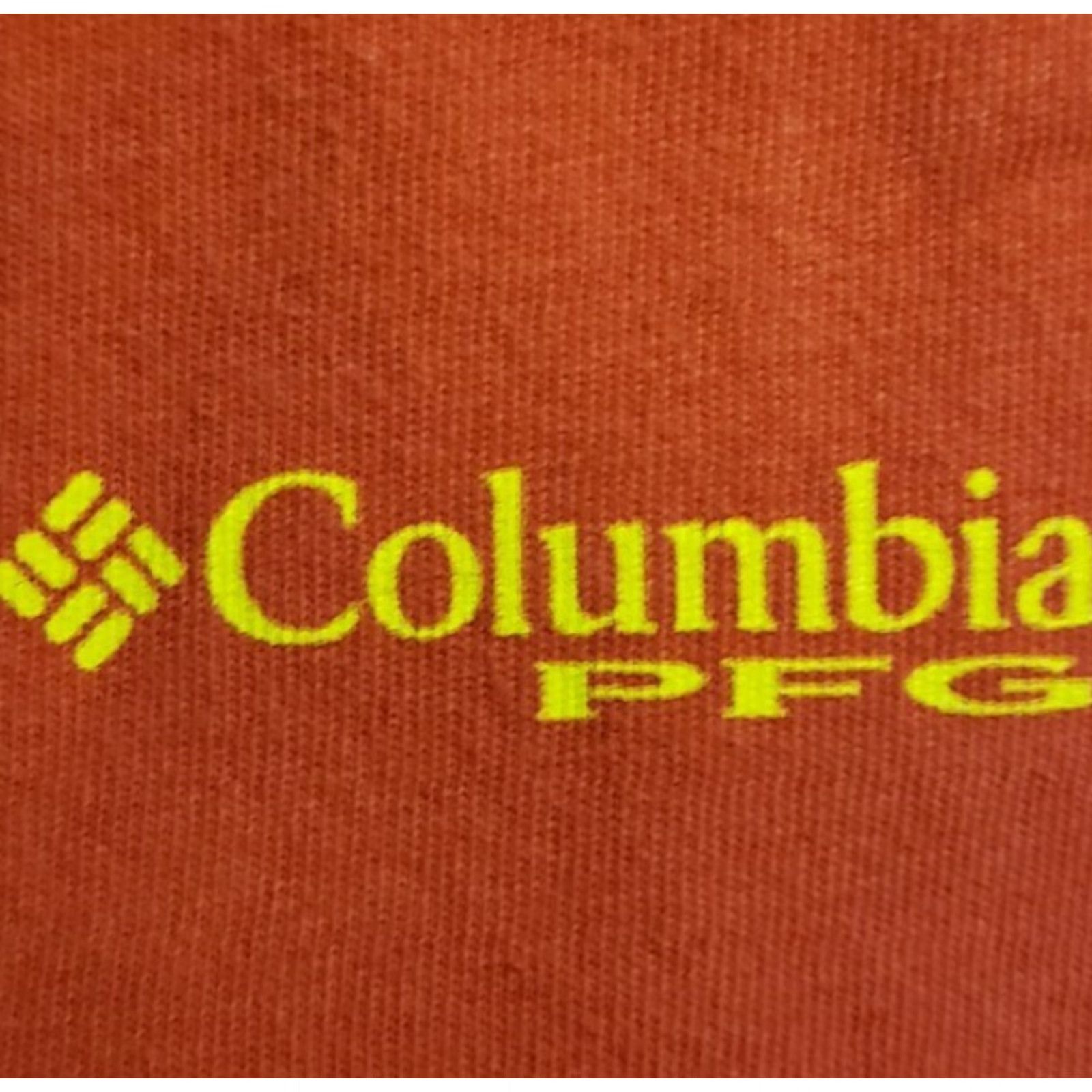 Vintage Columbia PFG Men's Red T-Shirt XLT Long Tail "I'd Rather Be Redfishing" Crew Neck Short Sleeve Cotton Logo Fishing Scene Size US XL / EU 56 / 4 - 5 Thumbnail