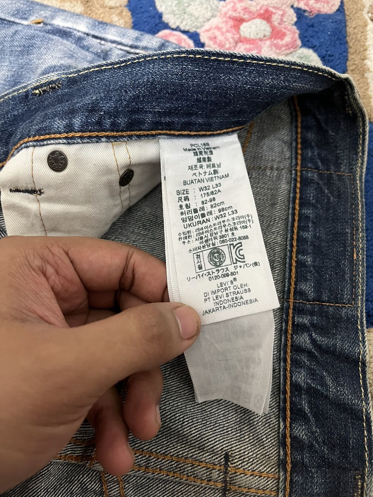 Levi's Vintage Levi’s 503 Baggy Distressed Style Denim Size US 31 - 10 Thumbnail