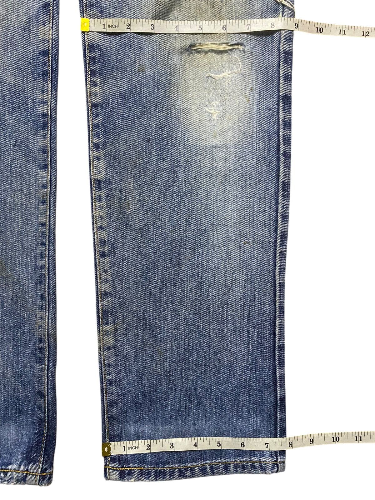 Edwin Vintage Edwin 403 Ripped Rusty Loose Jeans Size US 32 / EU 48 - 14 Thumbnail