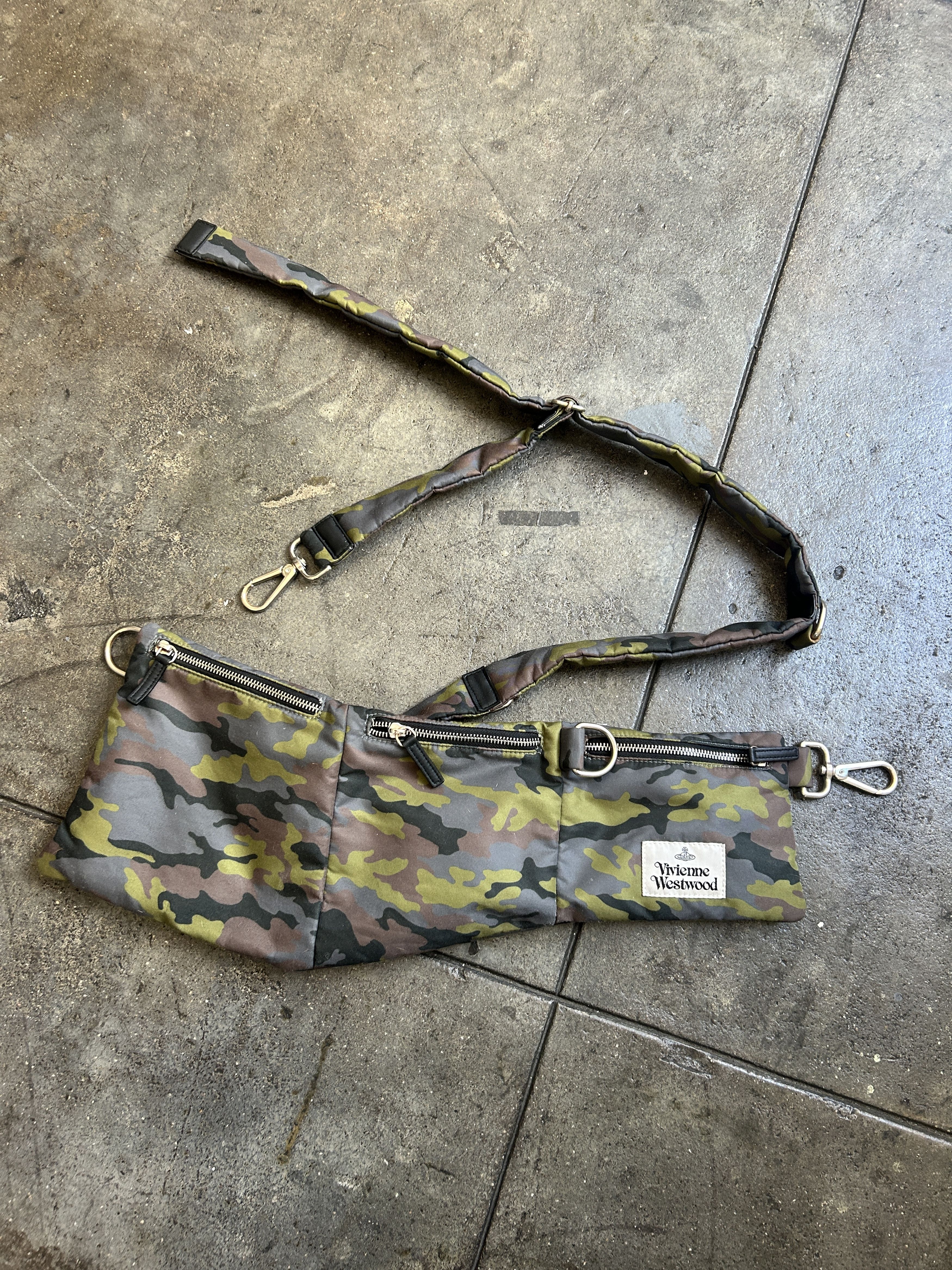 Vivienne Westwood Nylon THREE separate Pouch Camp crossbody Bag VEGAN Size ONE SIZE - 3 Thumbnail