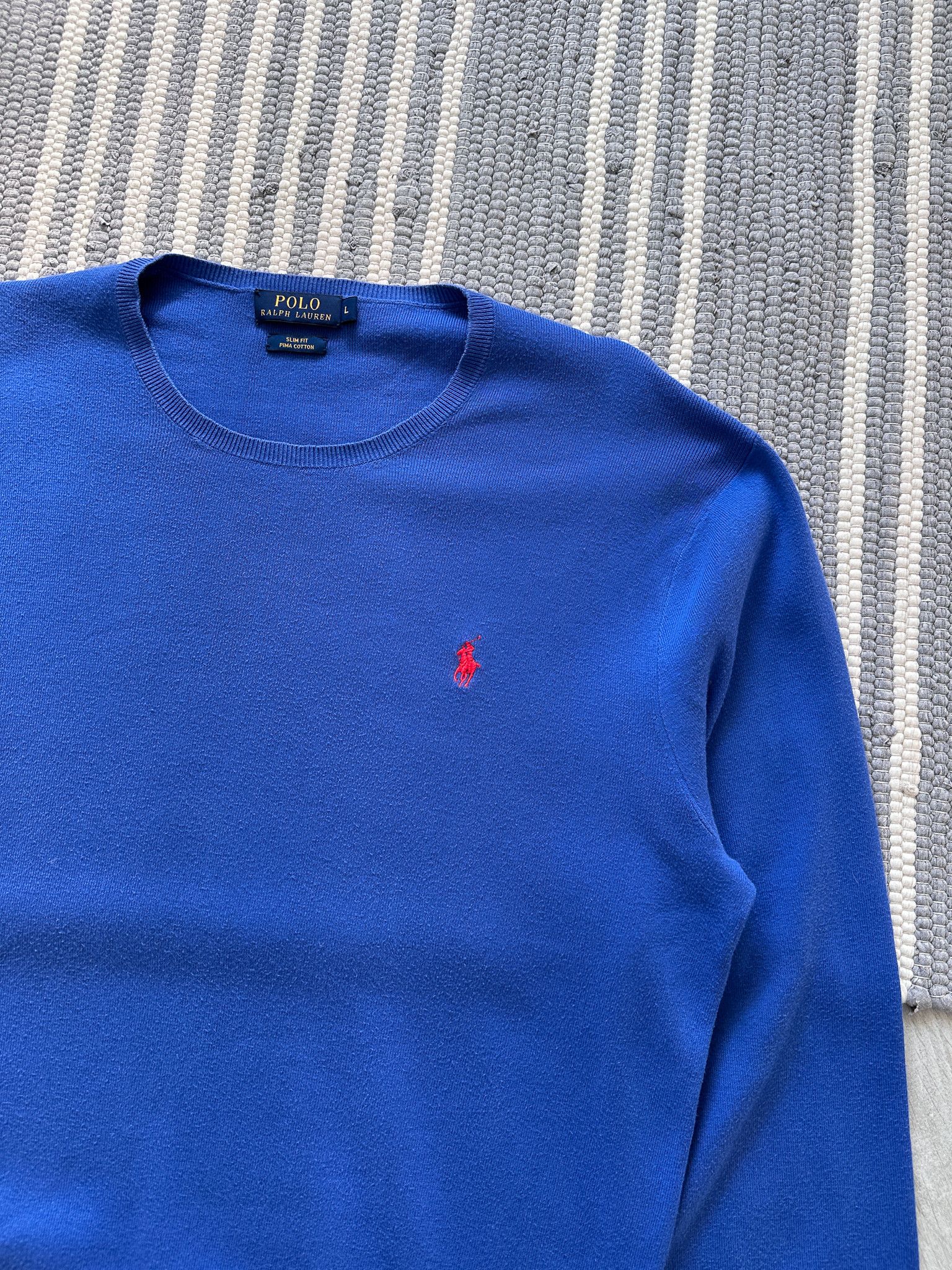 Polo Ralph Lauren Polo Ralph Lauren Blue Jumper Sweater Pullover Size US L / EU 52-54 / 3 - 3 Thumbnail