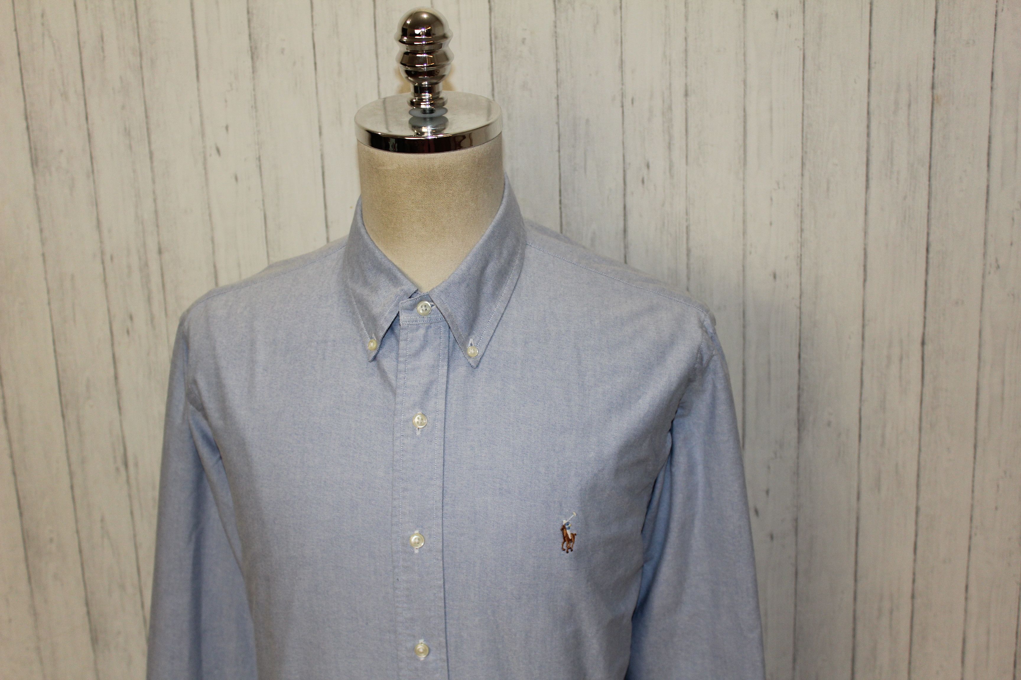 Polo Ralph Lauren Polo Ralph Lauren Long Sleeve Blue Shirt Size 17/36 Size US L / EU 52-54 / 3 - 4 Thumbnail