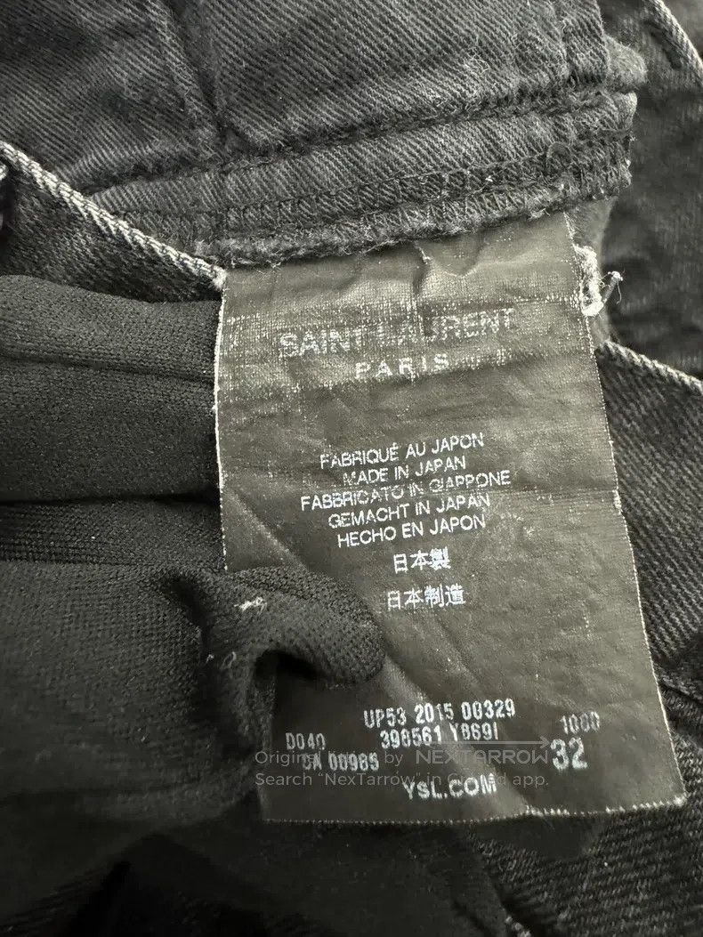 Saint Laurent Paris Saint Laurent Paris Smoke Gray Soft Fabric Slashed Denim P Size US 32 / EU 48 - 4 Thumbnail