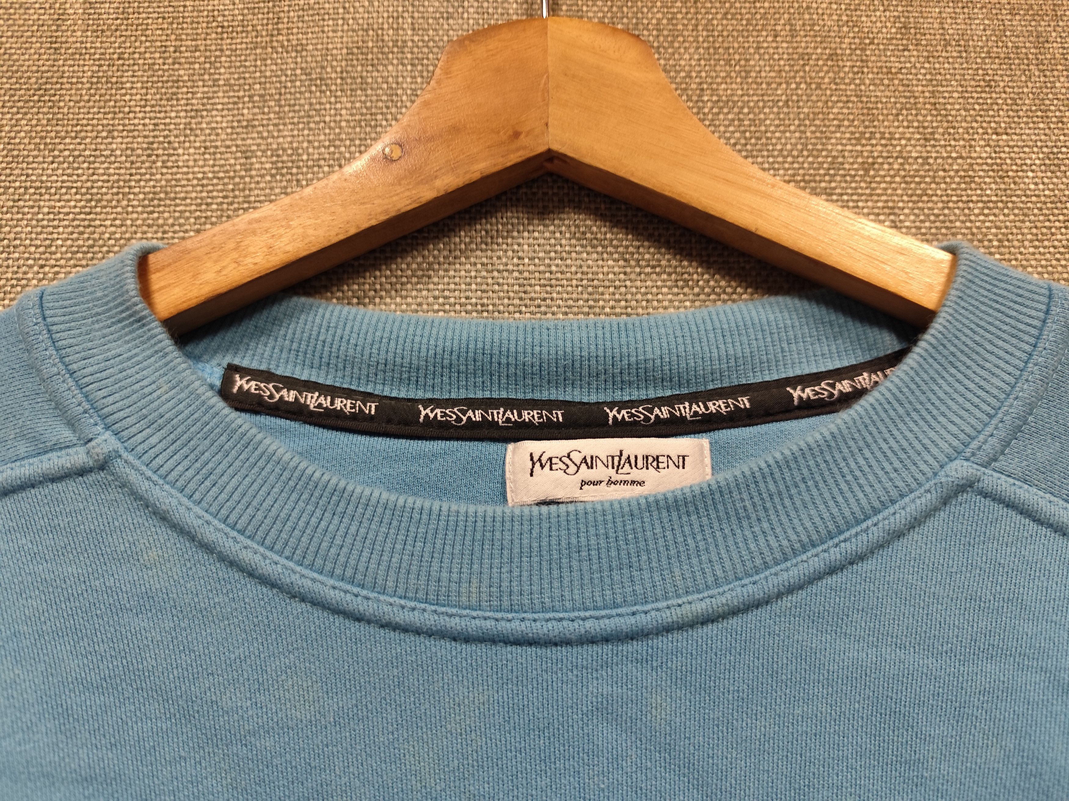 Yves Saint Laurent Vintage Sweatshirt Yves Saint Laurent Spell Out Size US L / EU 52-54 / 3 - 6 Thumbnail