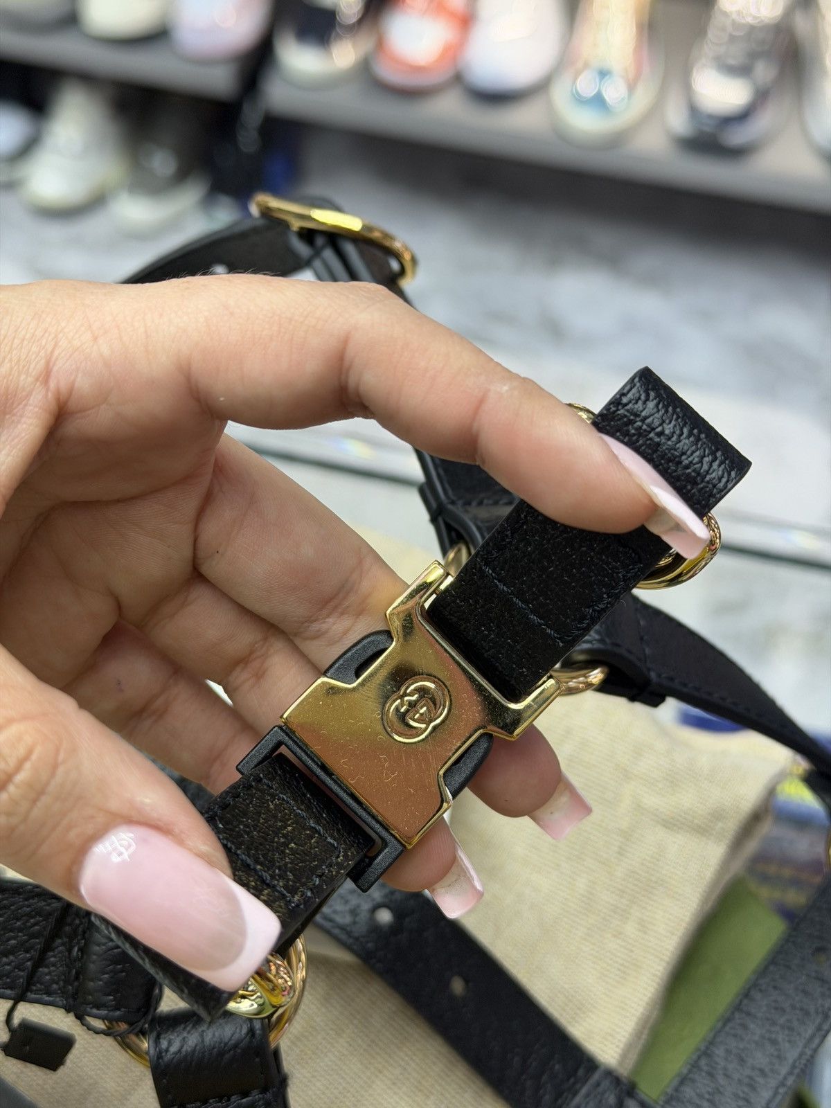 Gucci Gucci Dog Black Leather Harness Size ONE SIZE - 6 Thumbnail