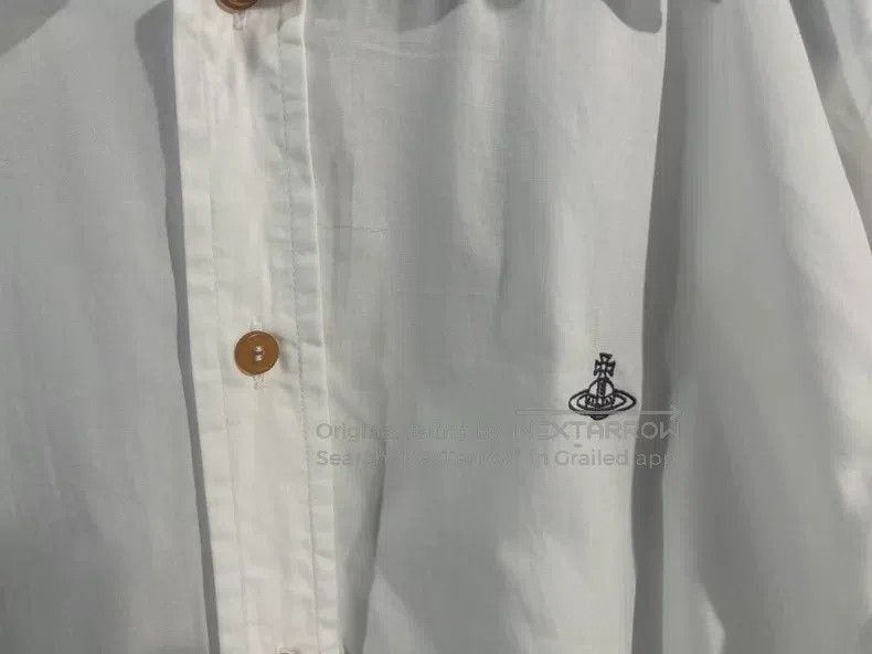 Vivienne Westwood Vivienne Westwood Men's white shirt, casual and loose fit Size US S / EU 44-46 / 1 - 3 Thumbnail