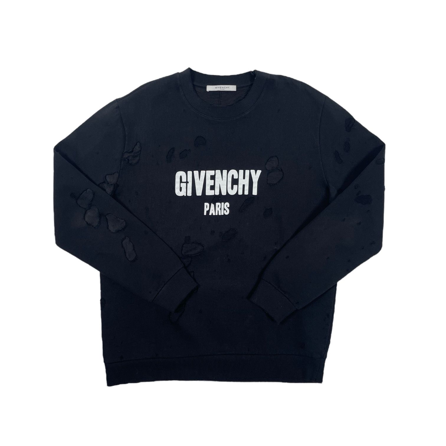 Givenchy paris destroyed sweatshirt on sale