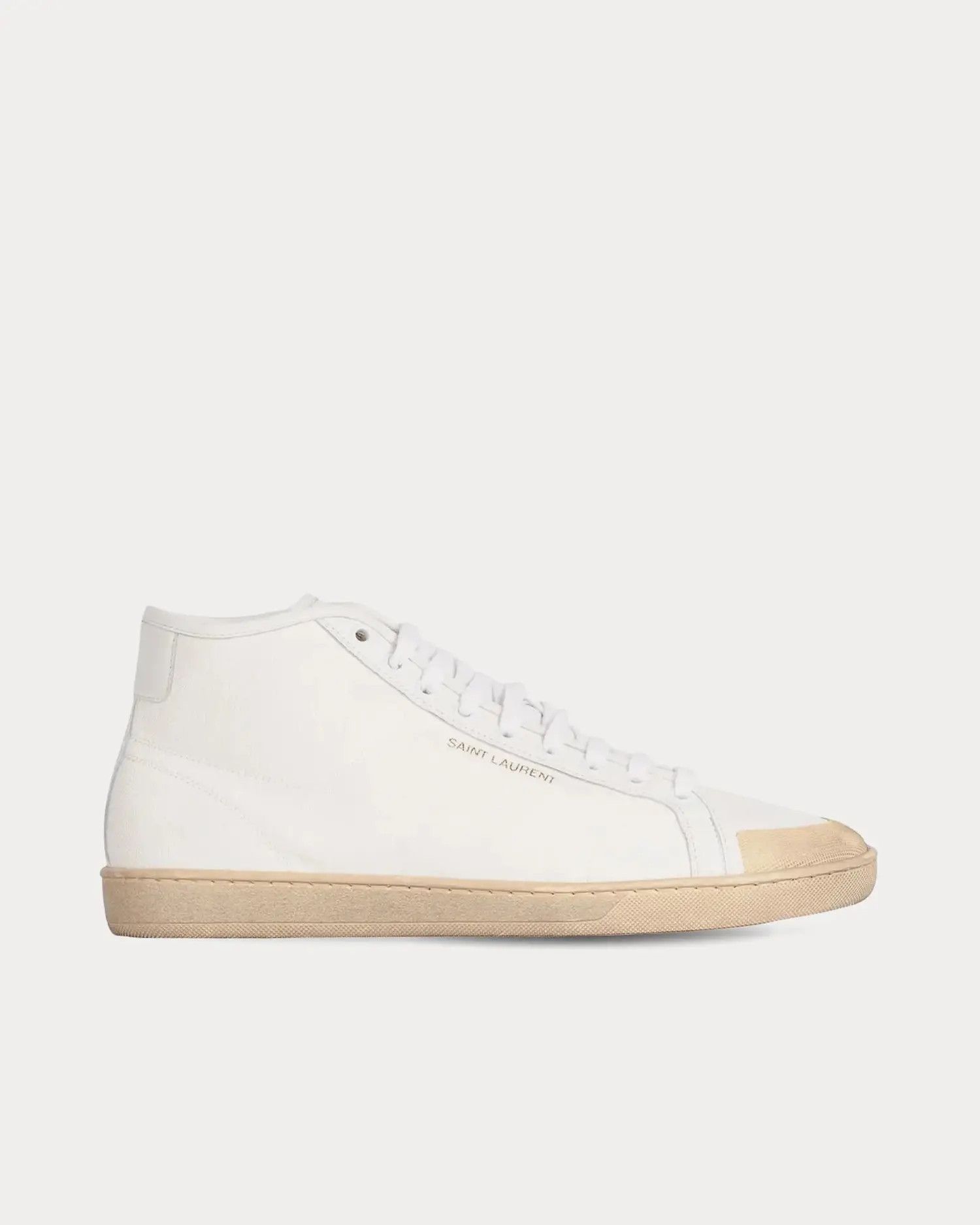 Saint Laurent Paris o1s1wg110225 671523 SL/80 Mid Top Sneakers Canvas Leather Size US 10.5 / EU 43-44 - 1 Thumbnail