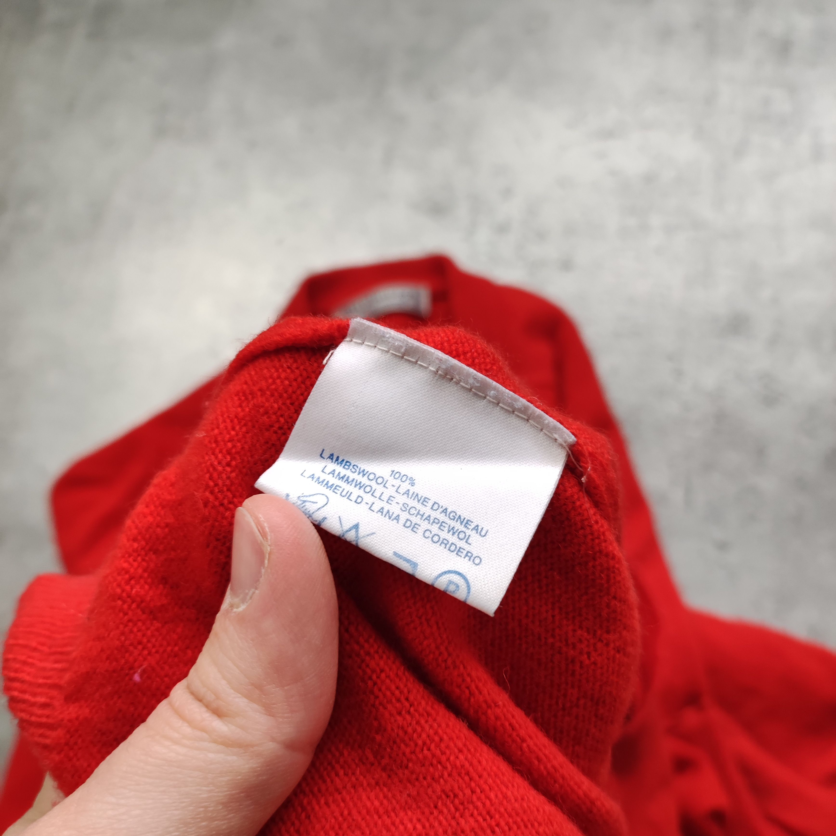 Burberry × Vintage Vintage RARE 80s Burberrys London Pique Red Cardigan Size US M / EU 48-50 / 2 - 9 Thumbnail