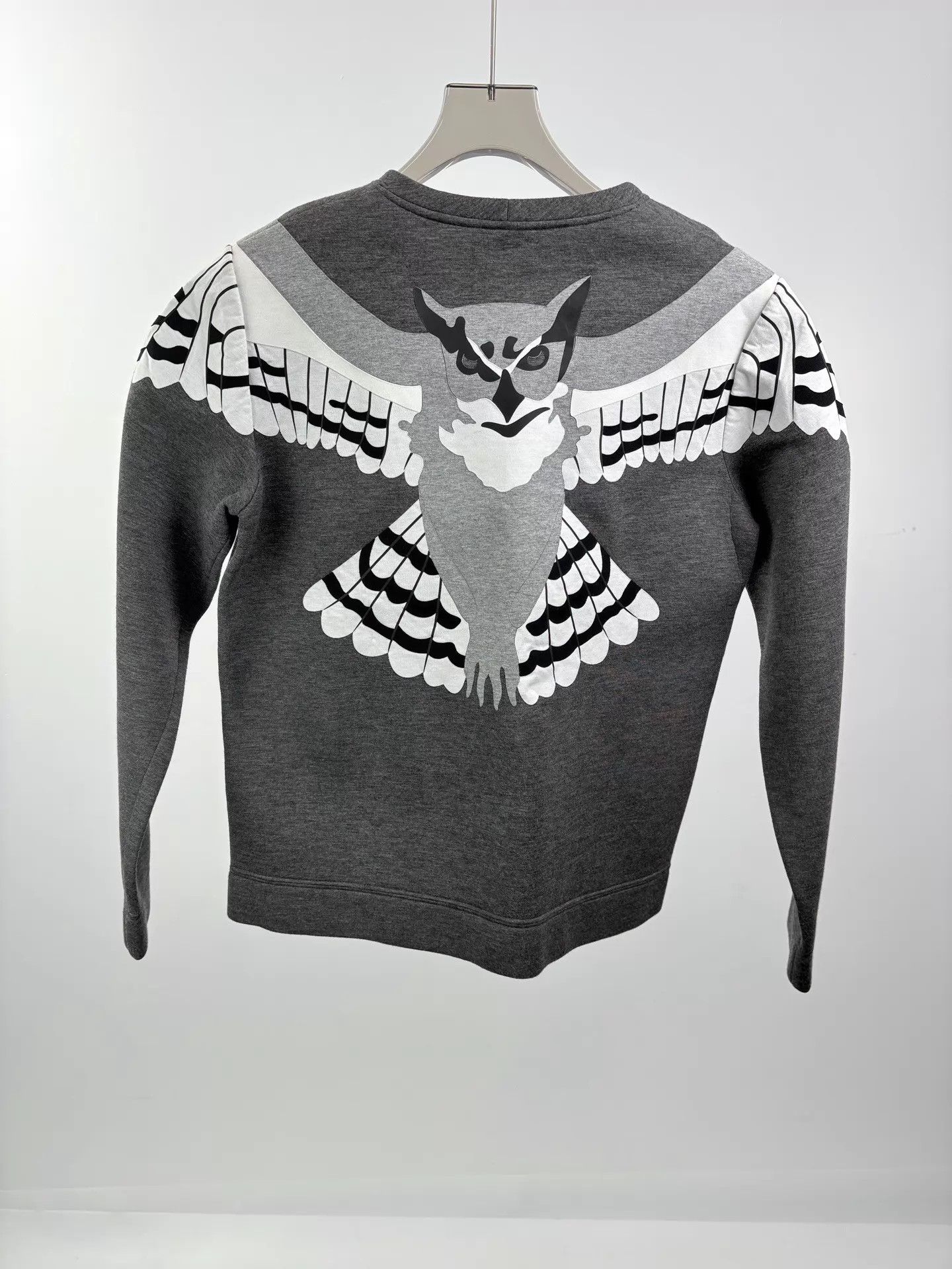 Valentino VALENTINO Gray Owl Long Sleeve Sweatshirt Size US XS / EU 42 / 0 - 2 Thumbnail