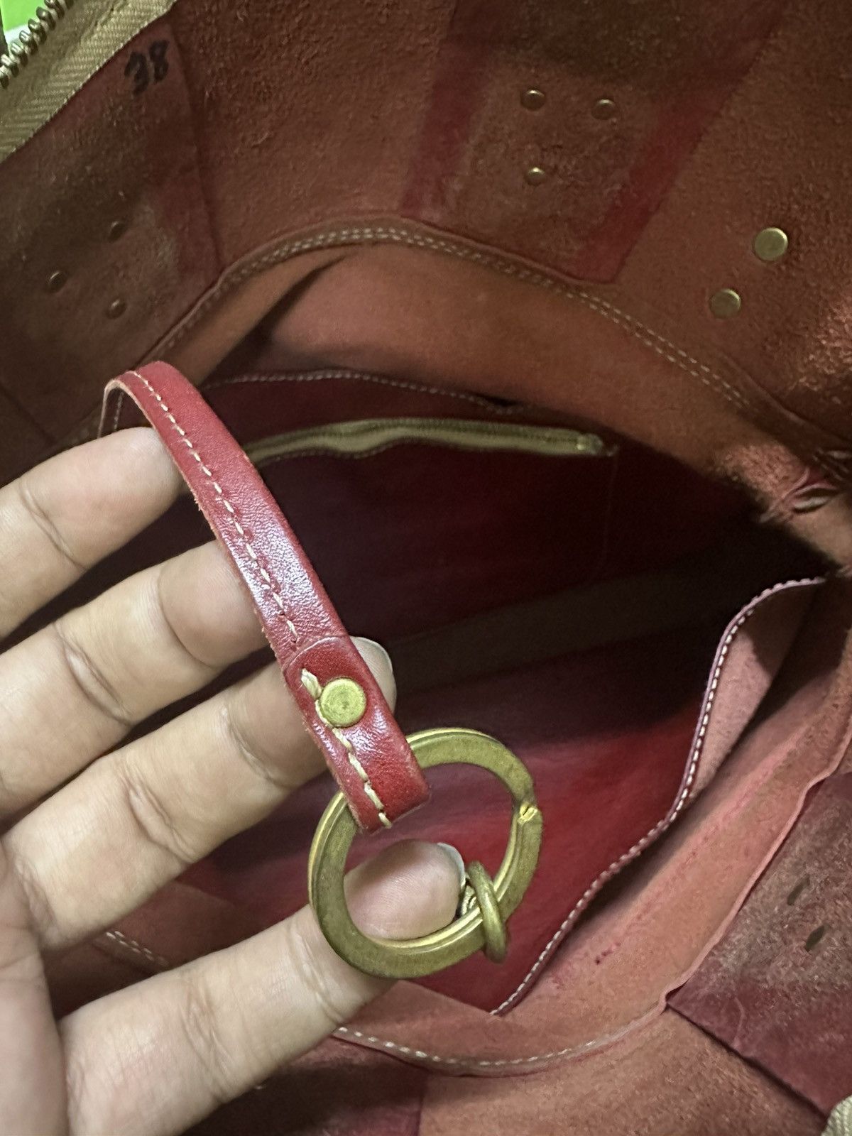 Japanese Brand Porco Rosso leather bag 2 ways Size ONE SIZE - 5 Thumbnail
