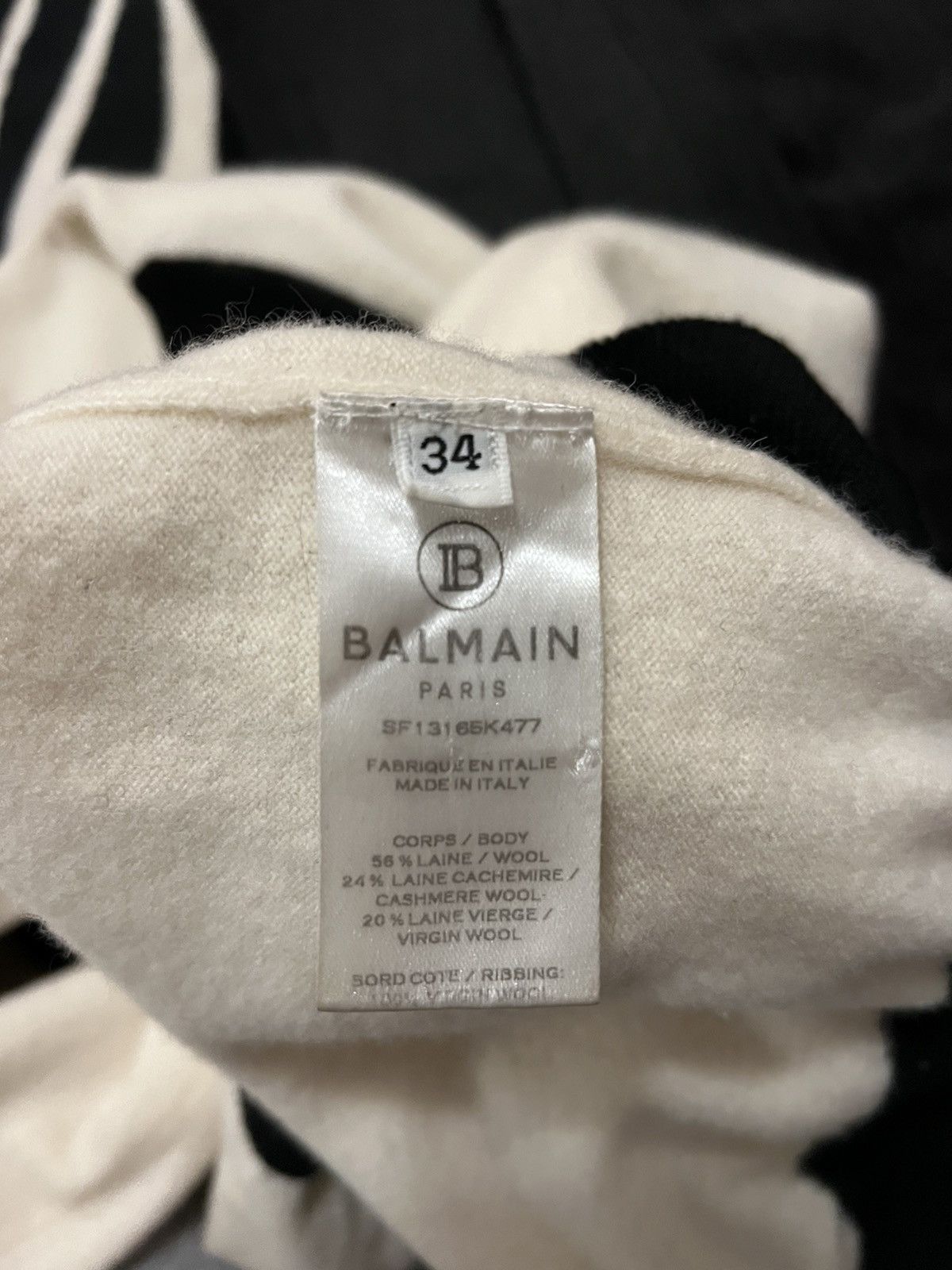 Balmain Balmain Paris cashmere blend sweater Size XS / US 0-2 / IT 36-38 - 9 Thumbnail