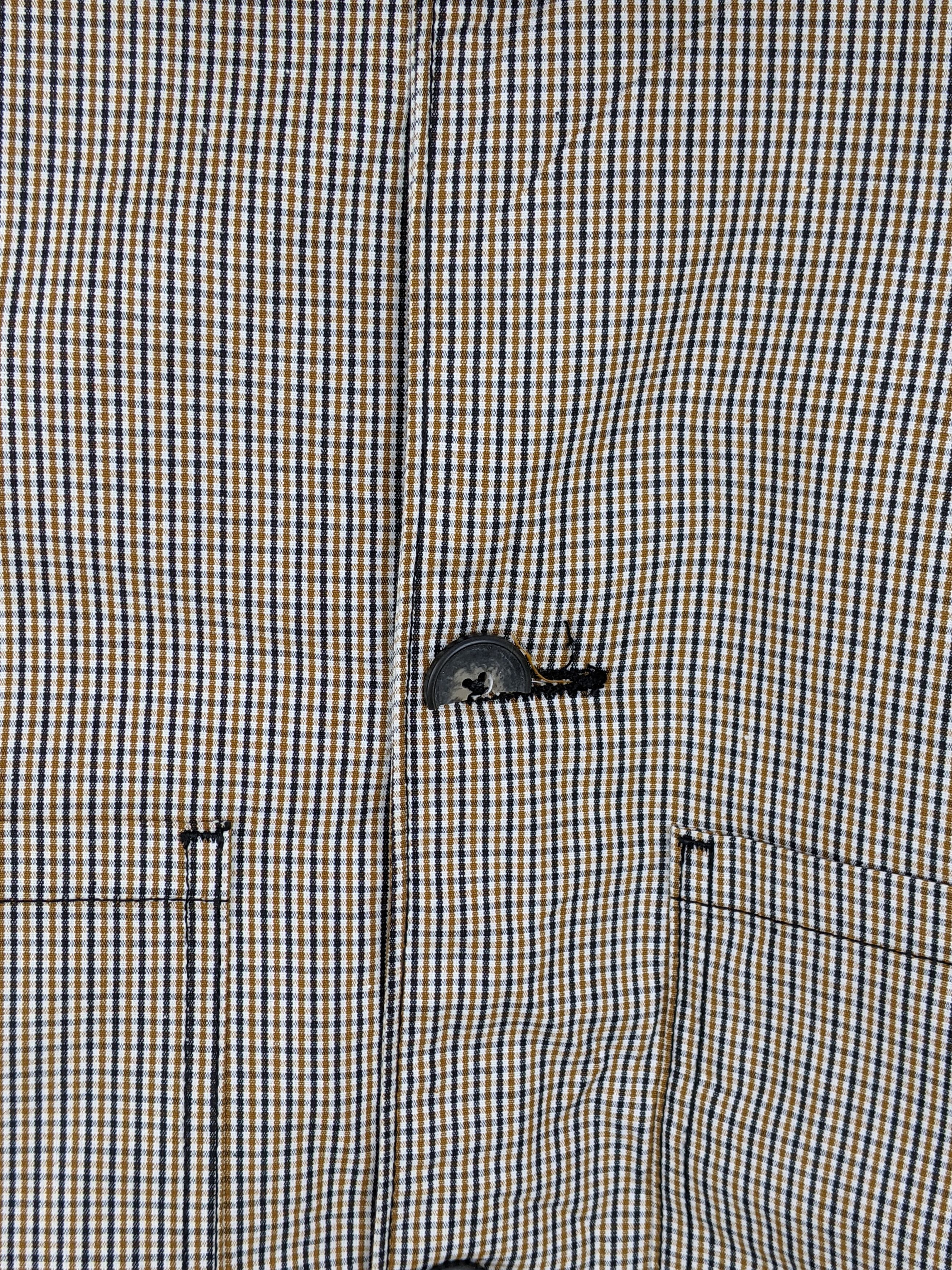 GU × Japanese Brand Vintage GU Japanese Brand Checkered Polyster Jacket Size US L / EU 52-54 / 3 - 10 Thumbnail