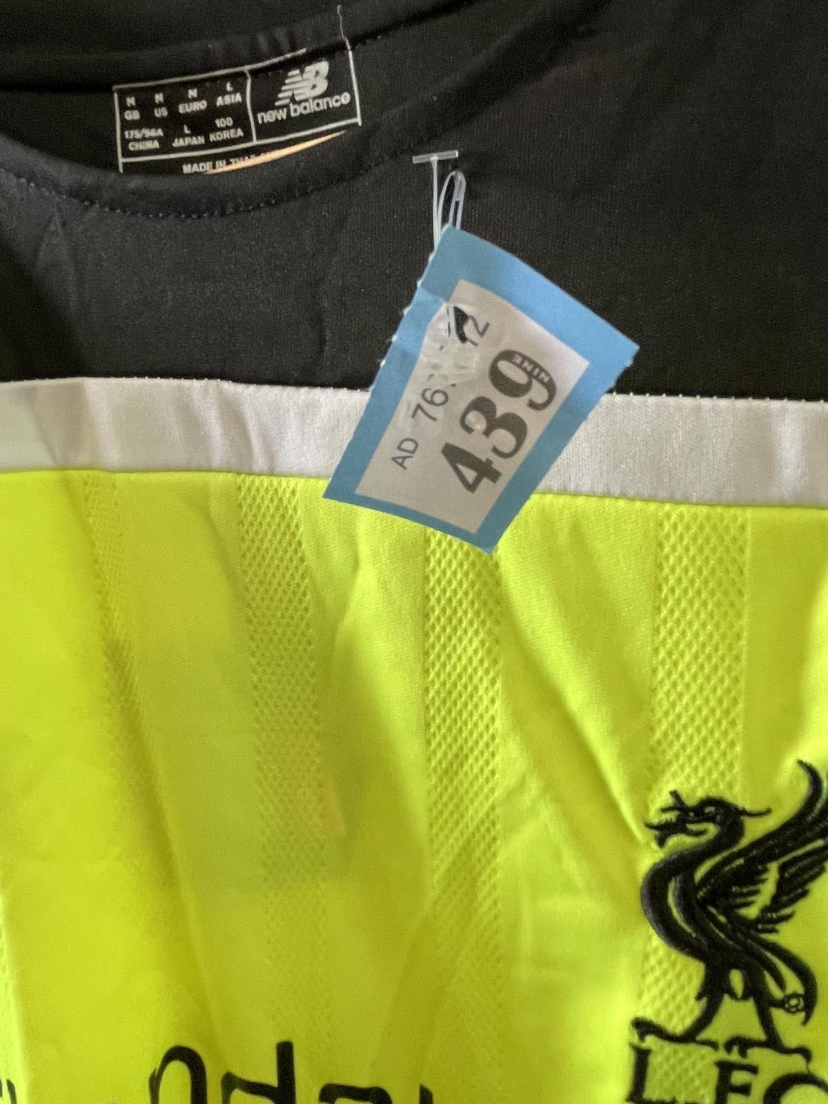 New Balance Liverpool FC Men's Sports Jersey - Yellow/Black Size US M / EU 48-50 / 2 - 2 Thumbnail