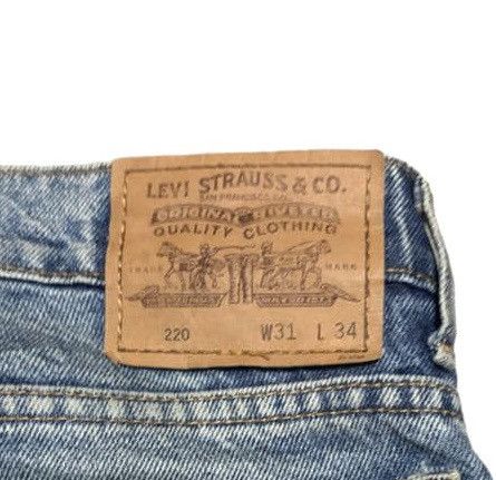 Levi's Vintage 80s Levis 220 Distressed Style Straight Leg Jeans Size US 30 / EU 46 - 7 Thumbnail