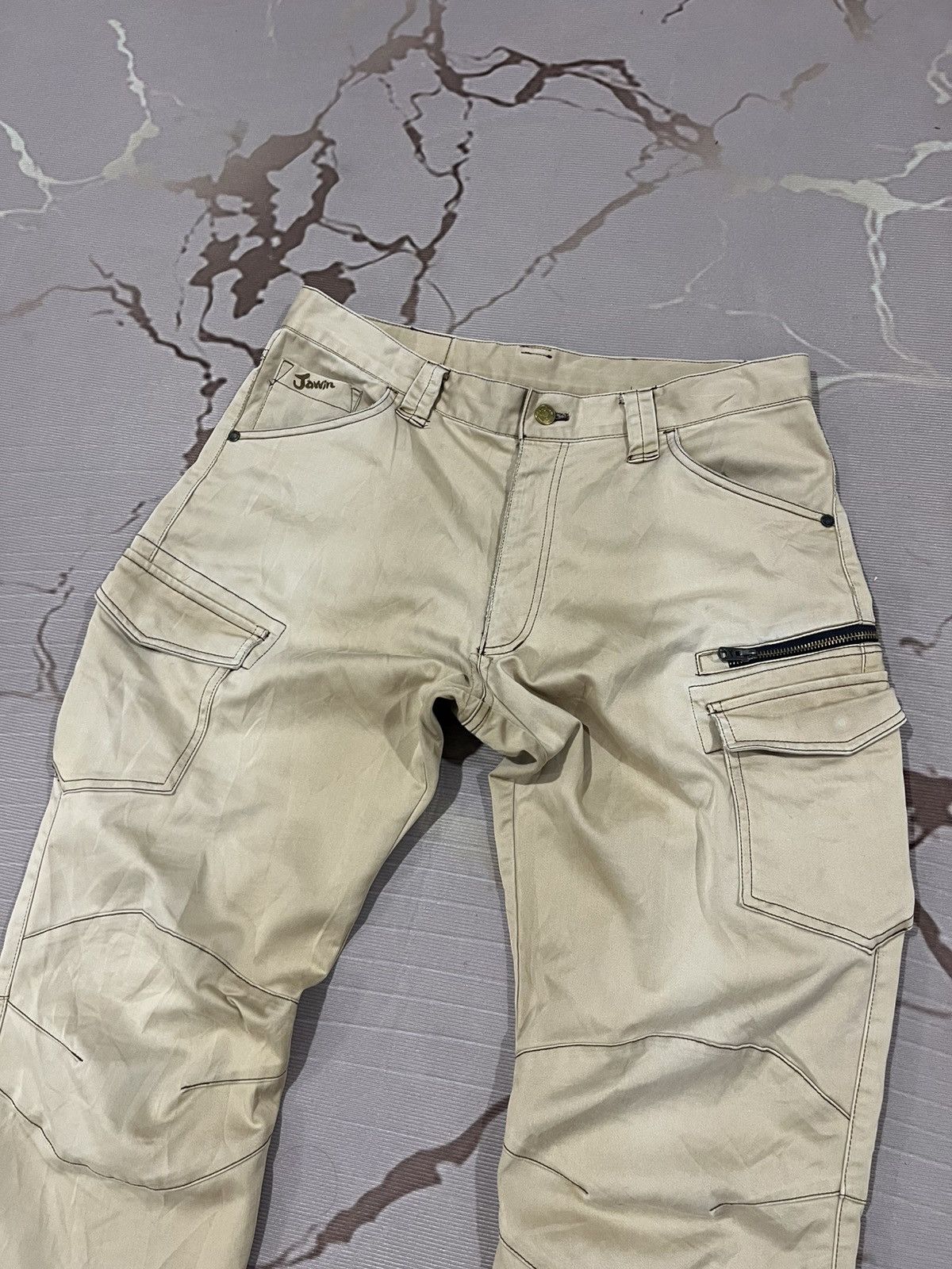Japanese Brand Jawin Stretch Slim Cargo Work Pants Size US 34 / EU 50 - 2 Thumbnail