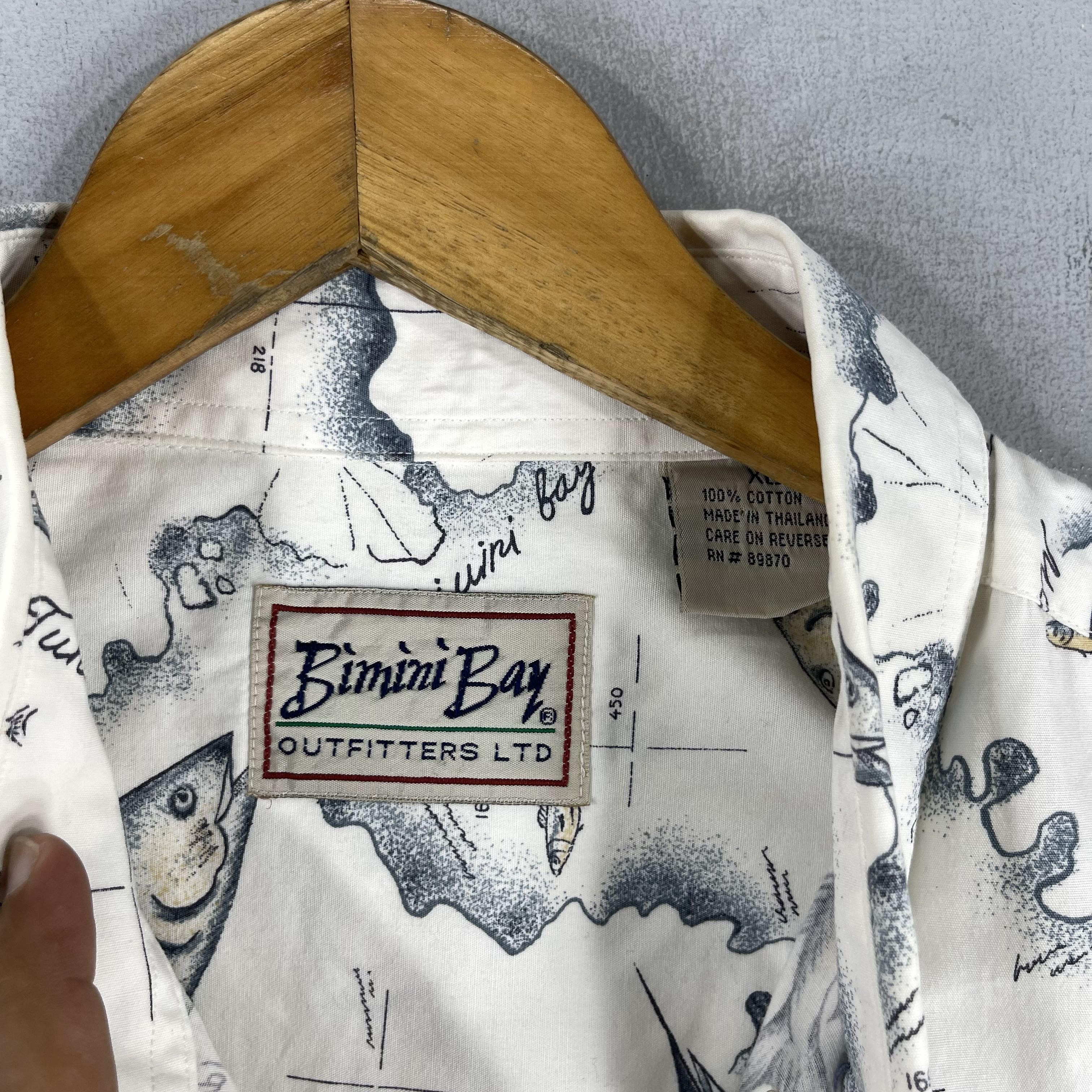 Other Vintage Y2K Hawaiian Deep Ocean Fish Printed Shirt Button Up Size US XL / EU 56 / 4 - 5 Thumbnail