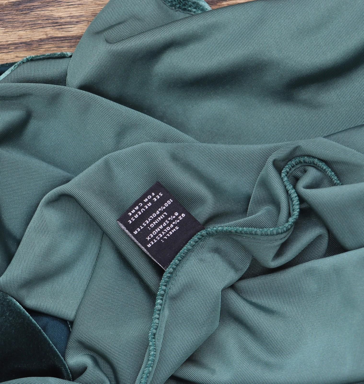 Nwt Msk Long Sleeve V Neck Stretch Dress Emerald Green S -  qrcadvogados.com.br