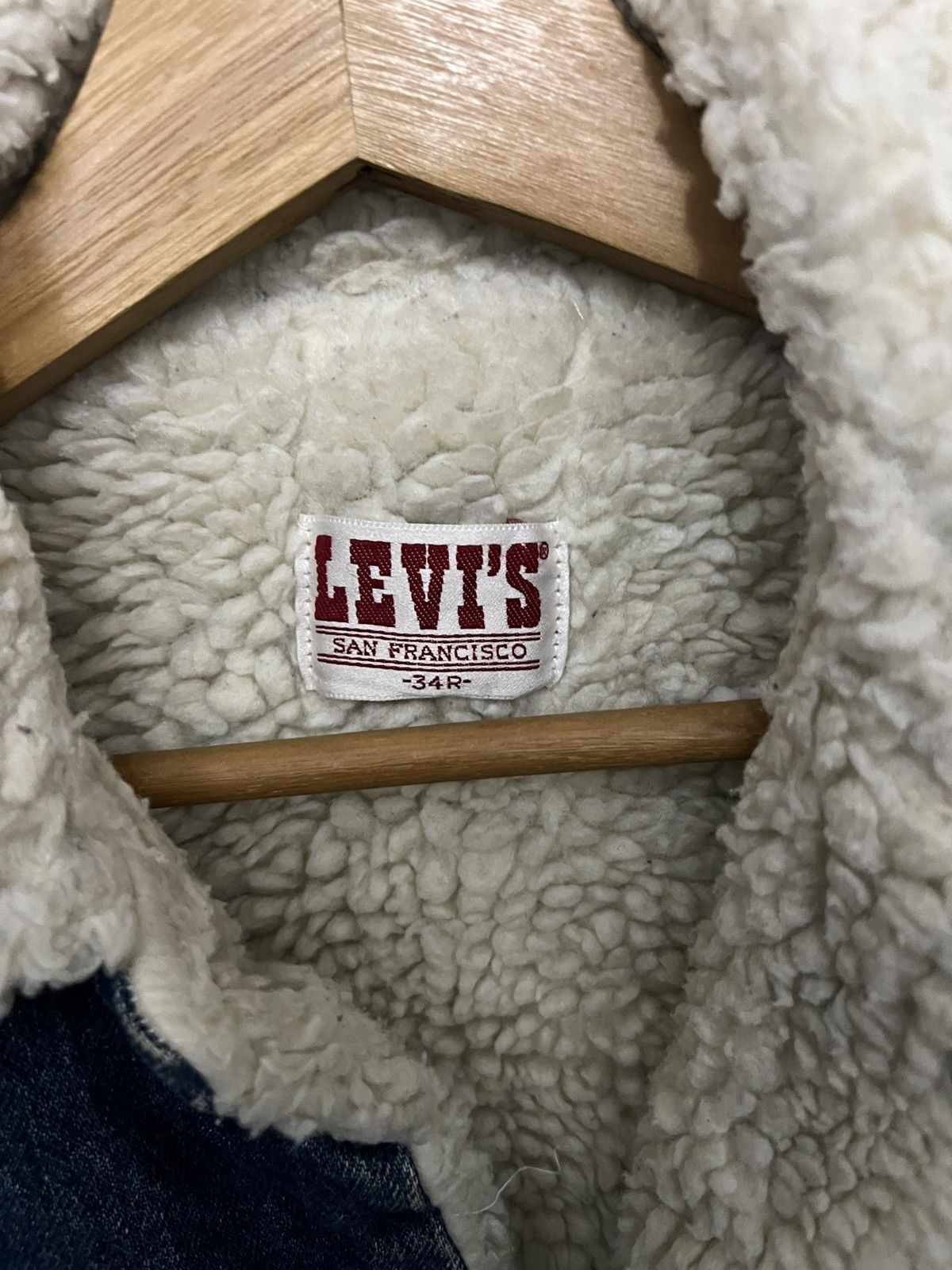 Levi's Vintage 80s Levi's Sherpa Trucker Jacket Size US XXS / EU 40 - 6 Thumbnail
