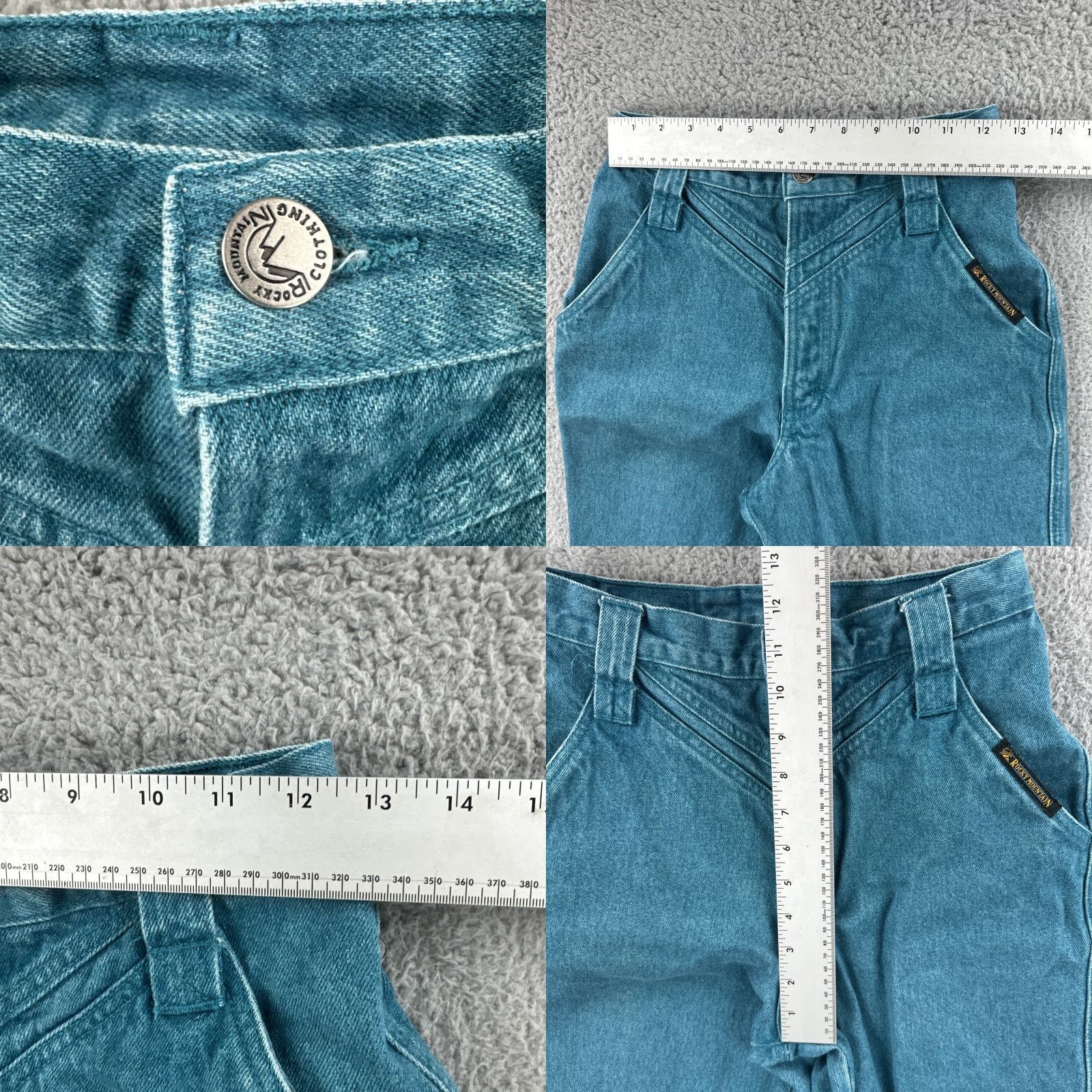 Vintage VINTAGE Rocky Mountain Clothing Women’s Jeans 28/7 Green Denim USA 90s Mom High Rise Womens Size 28" / US 6 / IT 42 - 8 Thumbnail