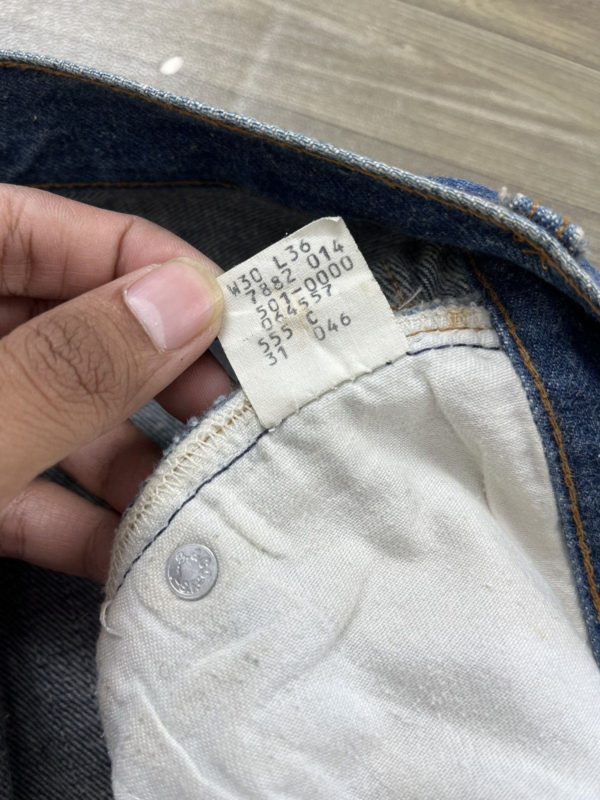 Levi's Vintage Clothing 🇺🇸1970s Vintage Levis 501 USA 30x36 Blue Straight Leg Jeans Size US 30 / EU 46 - 12 Thumbnail
