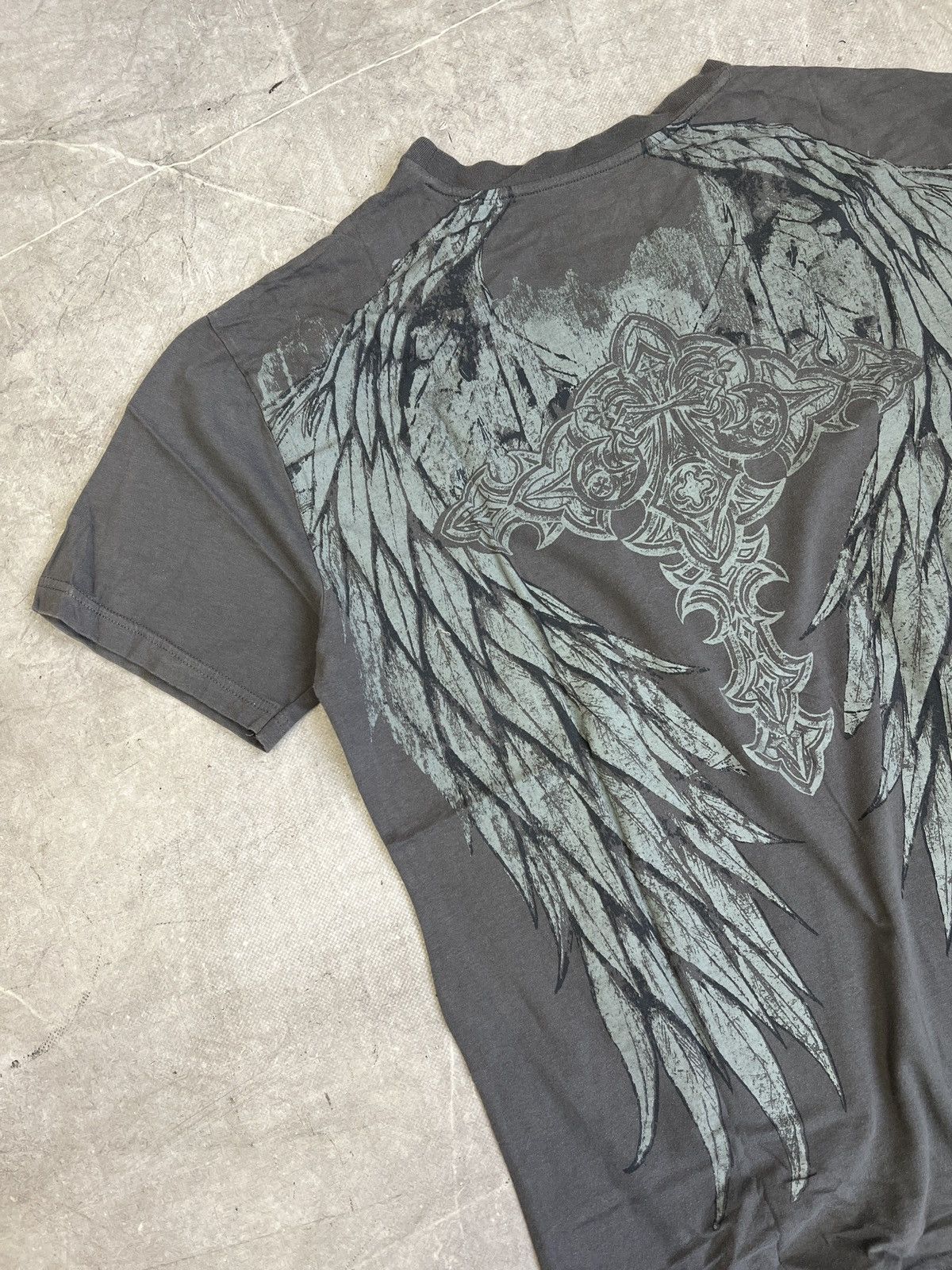 Affliction Vintage Graphic Print afflicition T Shirt Streetwear Y2K Size US L / EU 52-54 / 3 - 6 Thumbnail