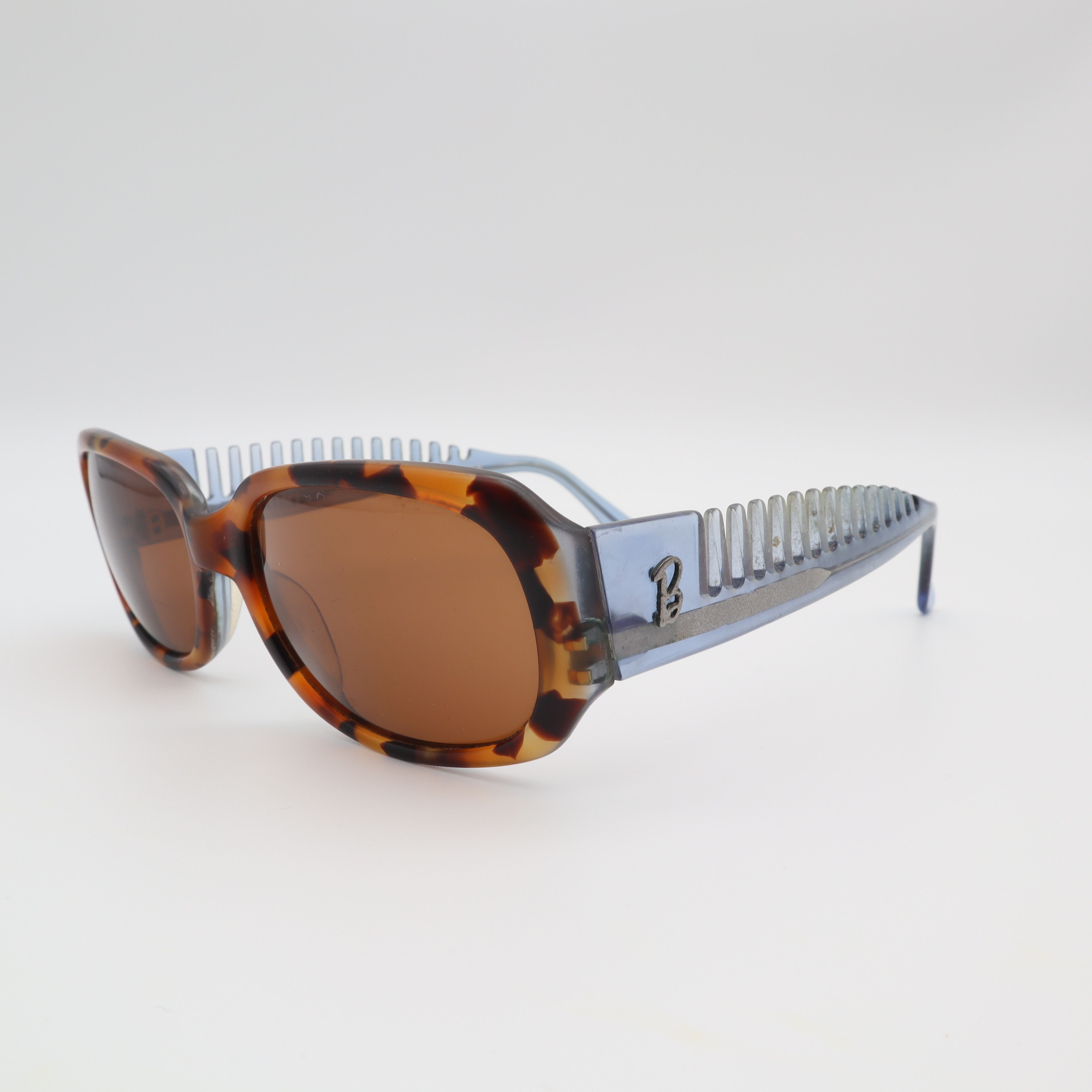 image of Vintage Alain Mikli X Barbie 1998 90's Comb Sunglasses in Baby Blue, Women's