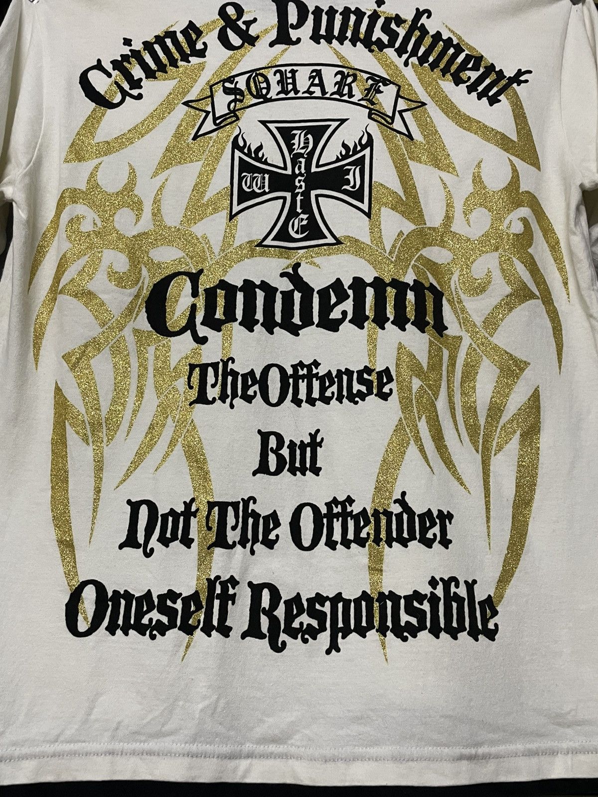 Designer × Japanese Brand × Vintage Vintage 1990s Japan Designer Bullet Noise Rebirth Tribal Tee Size US M / EU 48-50 / 2 - 9 Thumbnail