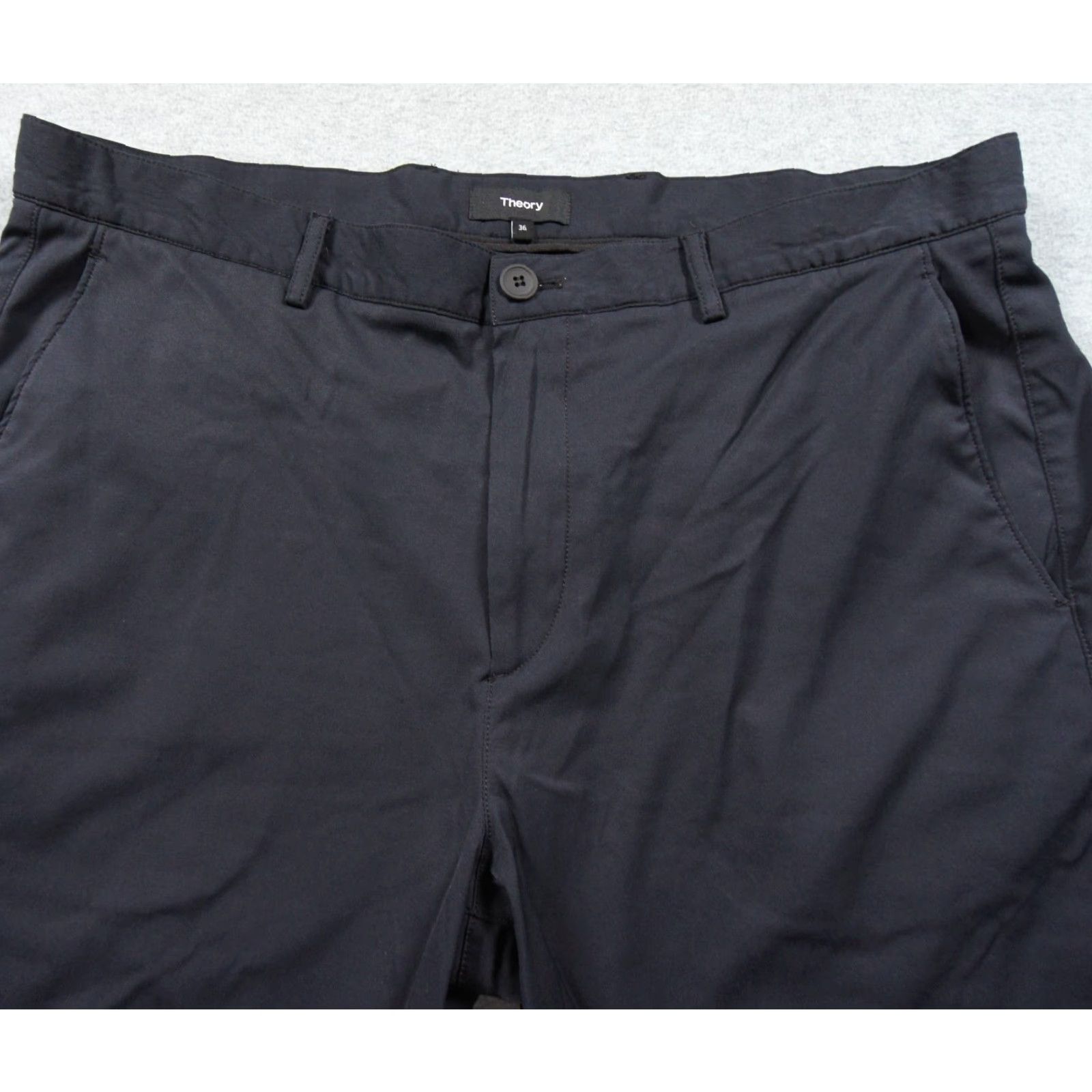 Theory Theory Shorts Mens 36 Blue Chino 9" Flat Front Stretch Adult Preppy Casual Shirts Mens? Size US 36 / EU 52 - 2 Thumbnail