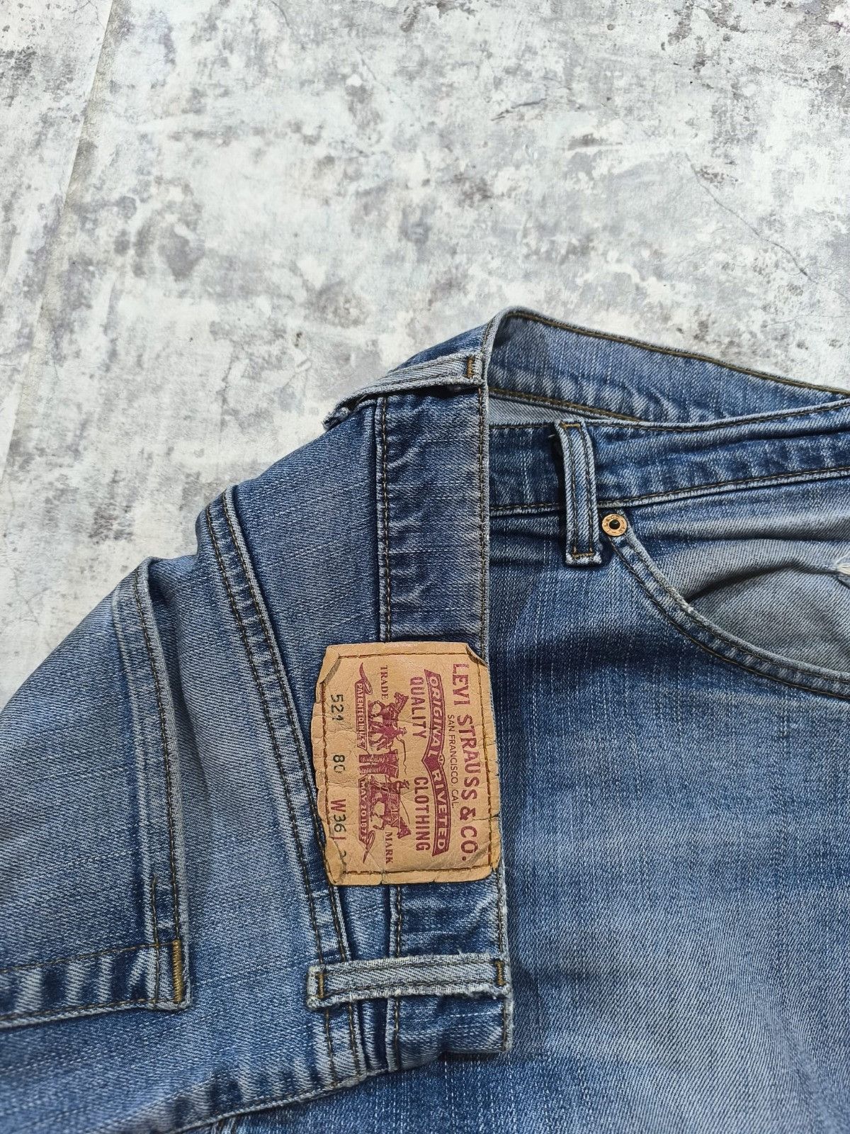 Levi's vintage levis 521 dirty wash faded distressed Size US 36 / EU 52 - 10 Thumbnail