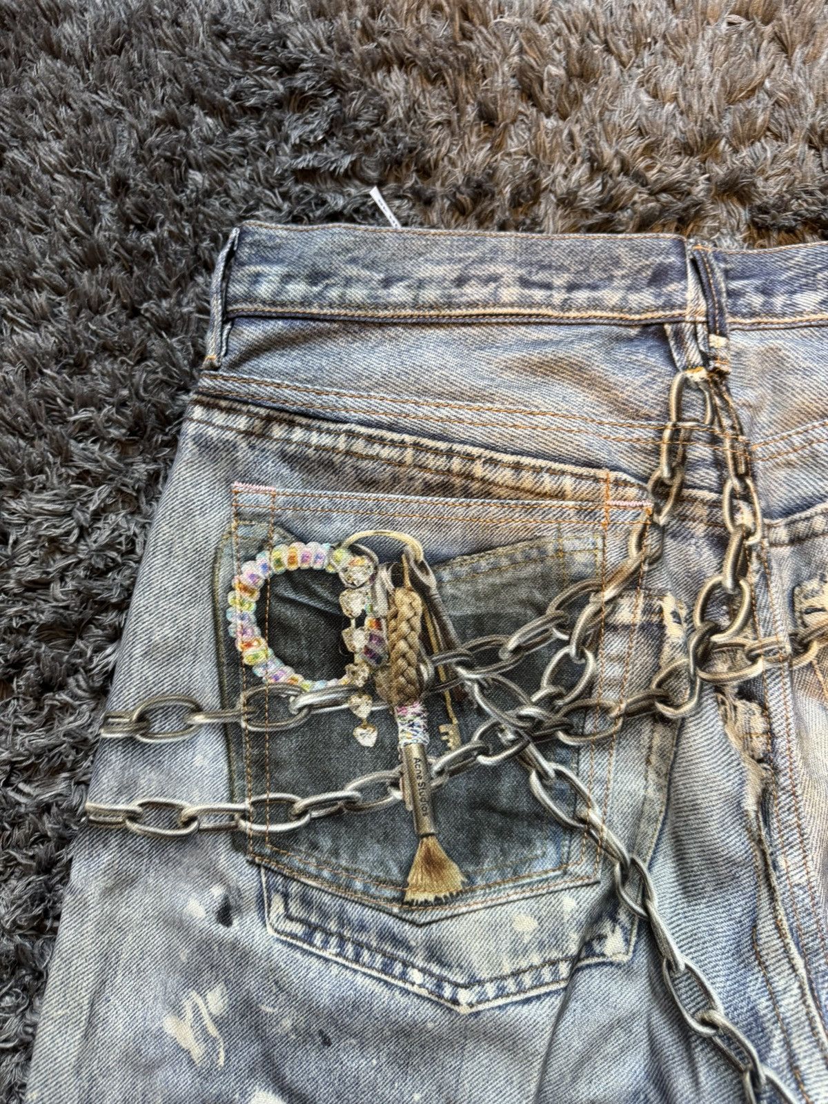 Acne Studios Acne Studios Printed Jeans 1981 Size US 31 - 11 Thumbnail