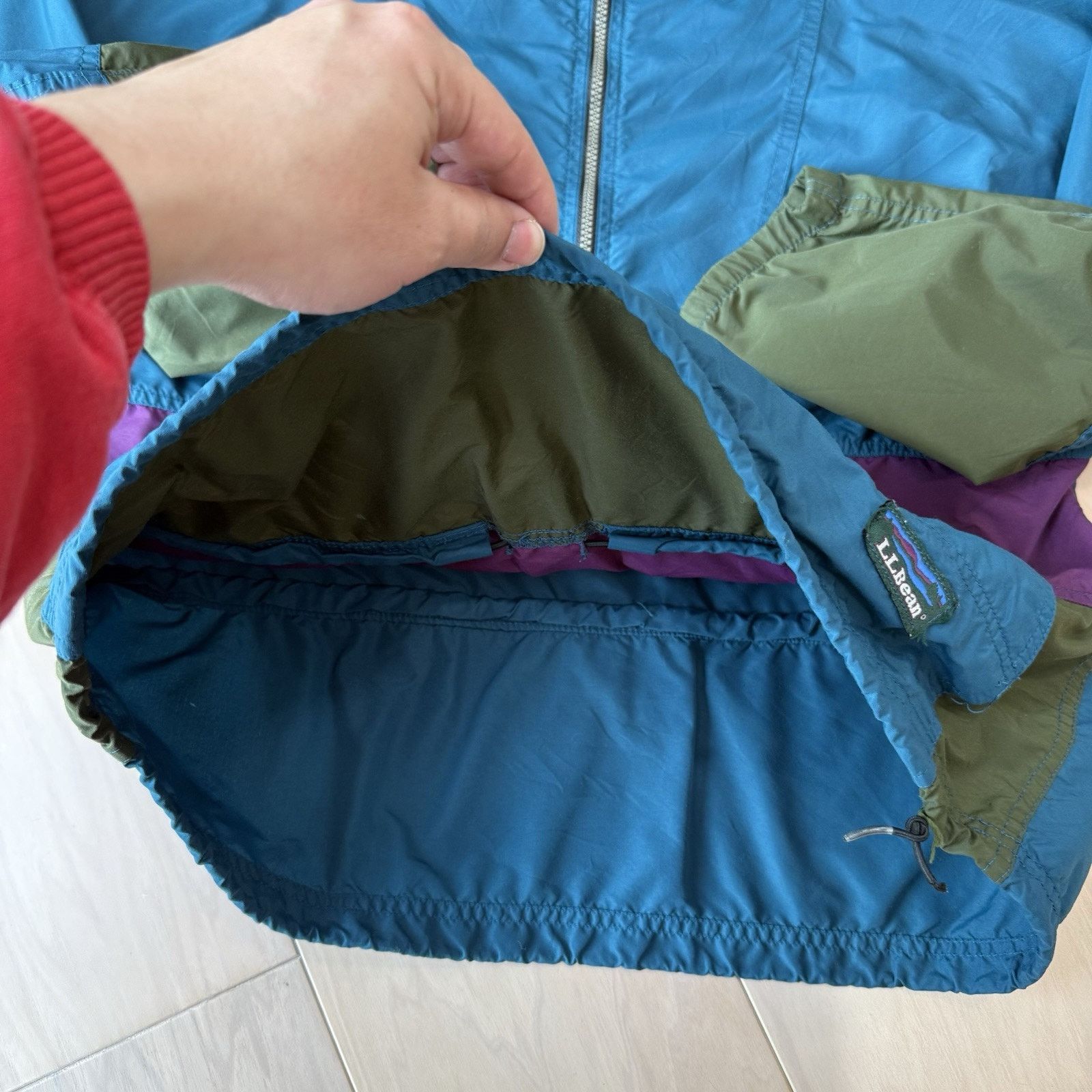 L.L. Bean × Vintage Vintage LL Bean Anorak Medium Teal Purple 90s Windbreaker Size US M / EU 48-50 / 2 - 7 Thumbnail