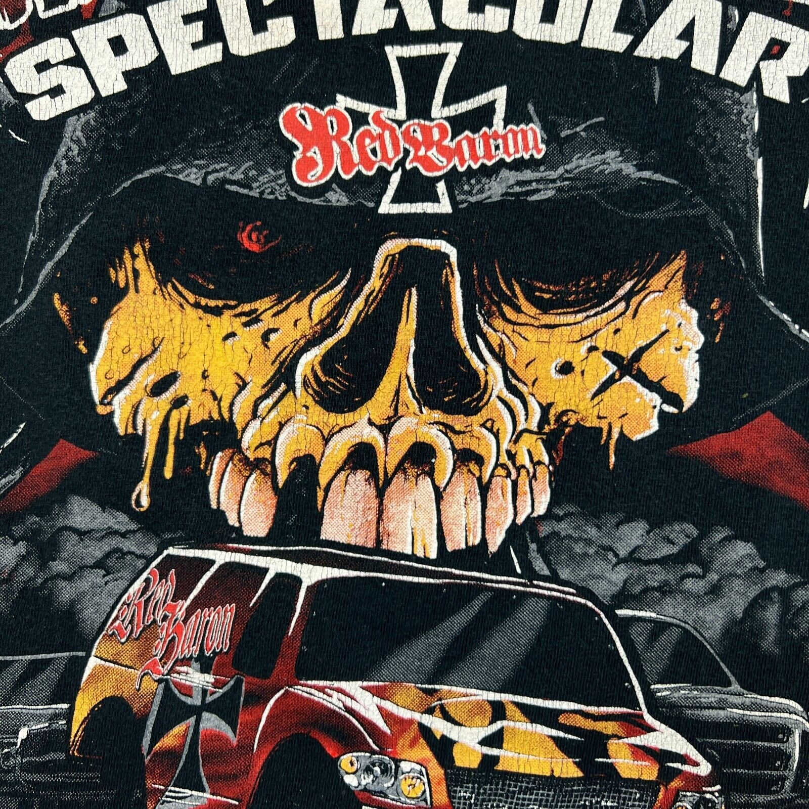 Gildan × NASCAR × Vintage Monster Spectacular T Shirt XL Red Baron Monster Truck Tee Size US XL / EU 56 / 4 - 3 Thumbnail