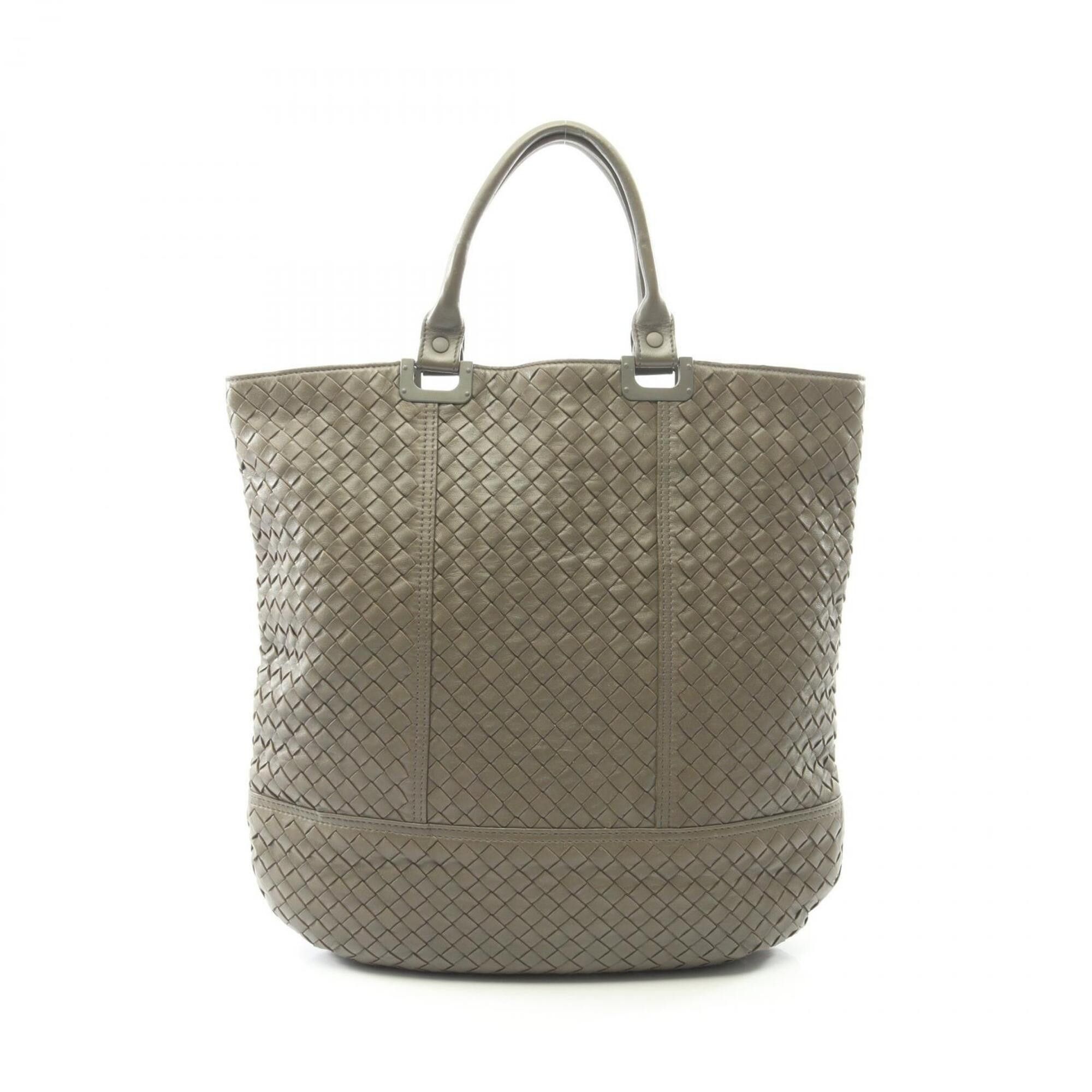 Bottega Veneta Bottega Veneta Intrecciato Tote Bag Handbag Leather Women's Gray Size ONE SIZE - 1 Thumbnail