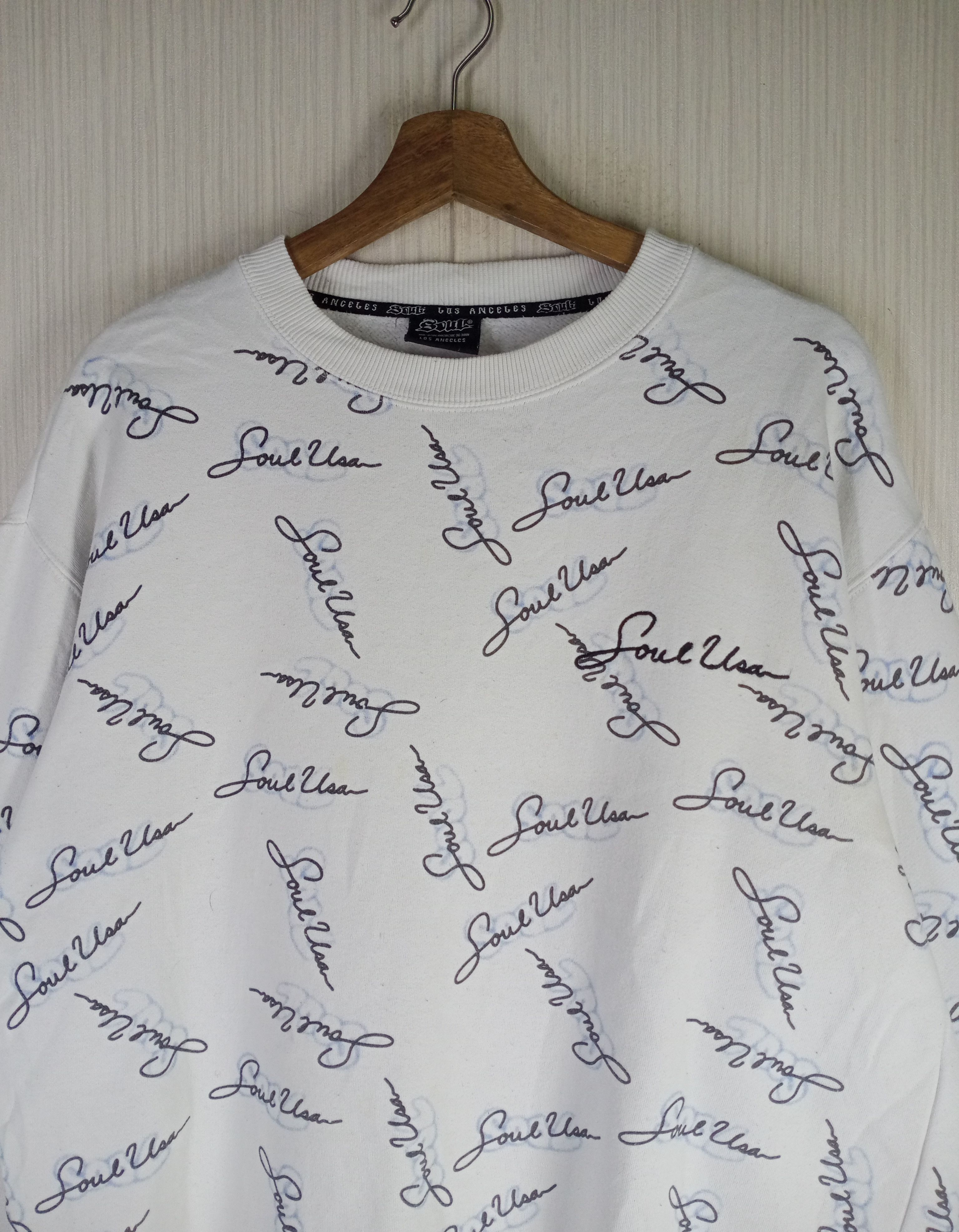 Southpole Rare Vintage Soul Los Angeles Crewneck Sweatshirt Size US L / EU 52-54 / 3 - 3 Thumbnail