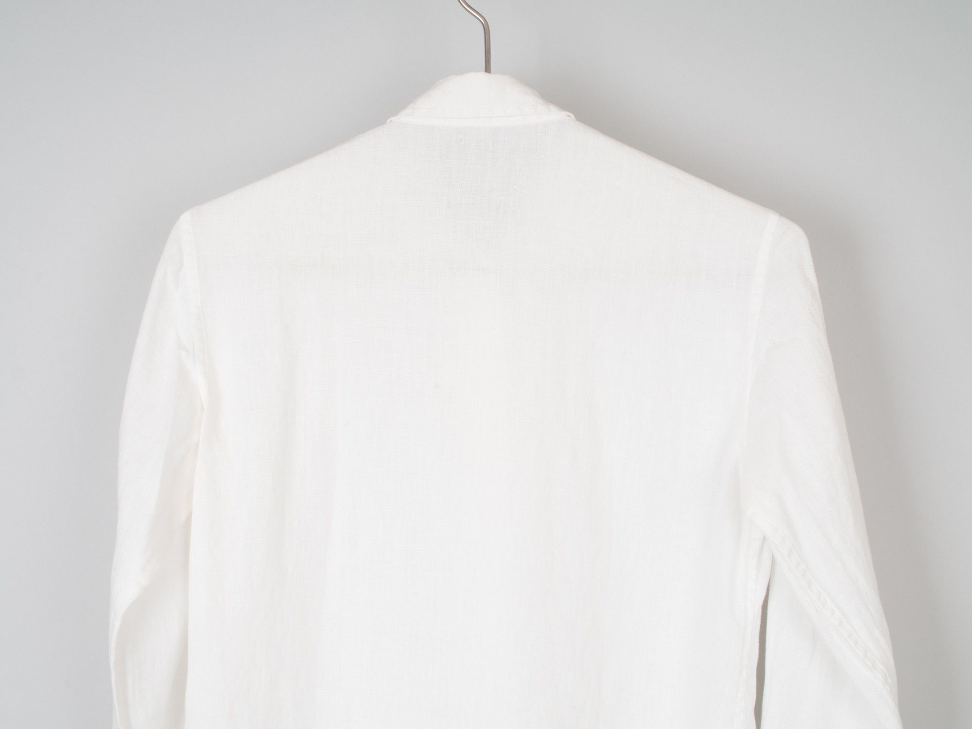 Uniqlo French Linen Round Collar Button Up Shirt Size S / US 4 / IT 40 - 5 Thumbnail