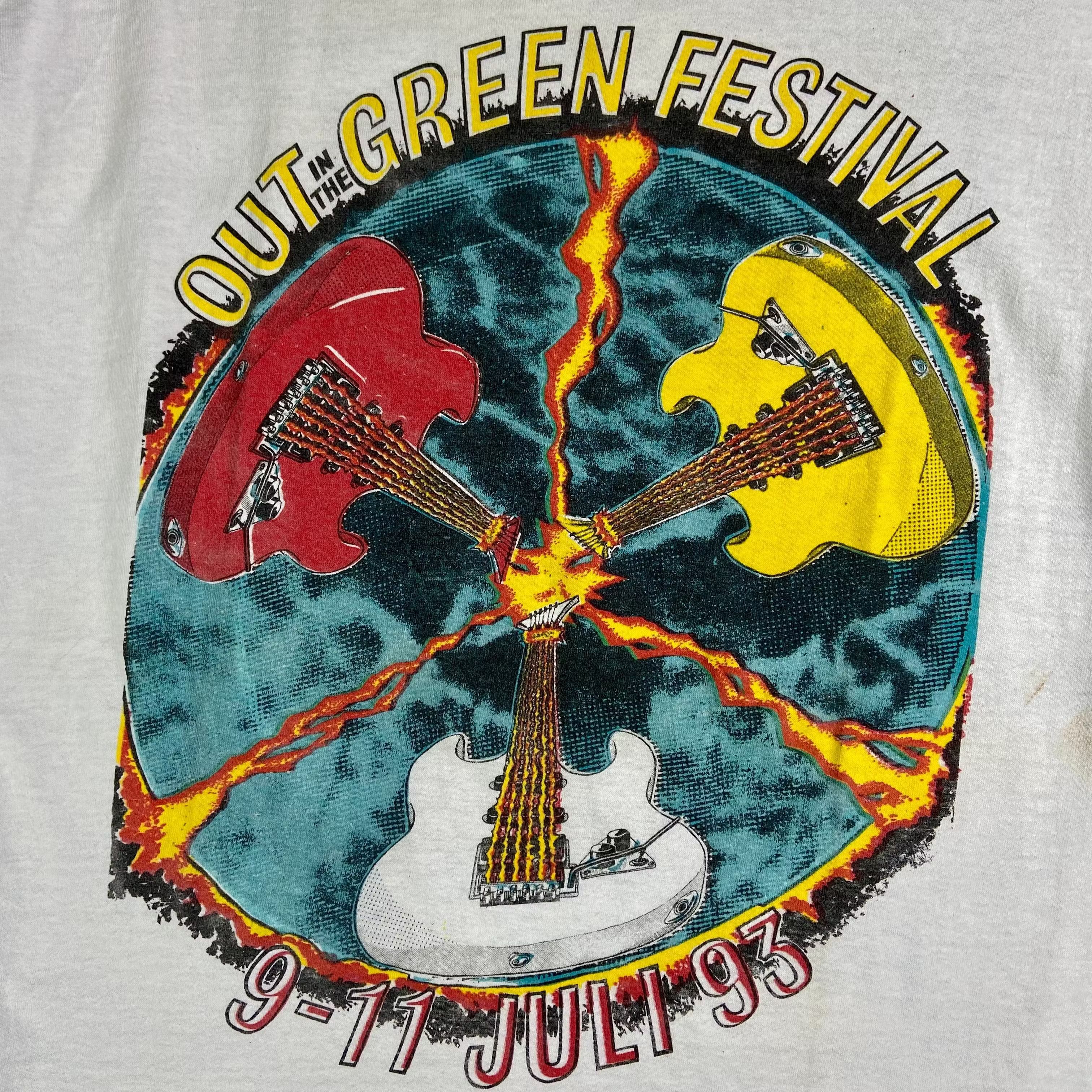 Band Tees × Vintage Mens Vintage T Shirt Out The Green Festival 1993 Size XXL Size US XXL / EU 58 / 5 - 4 Thumbnail