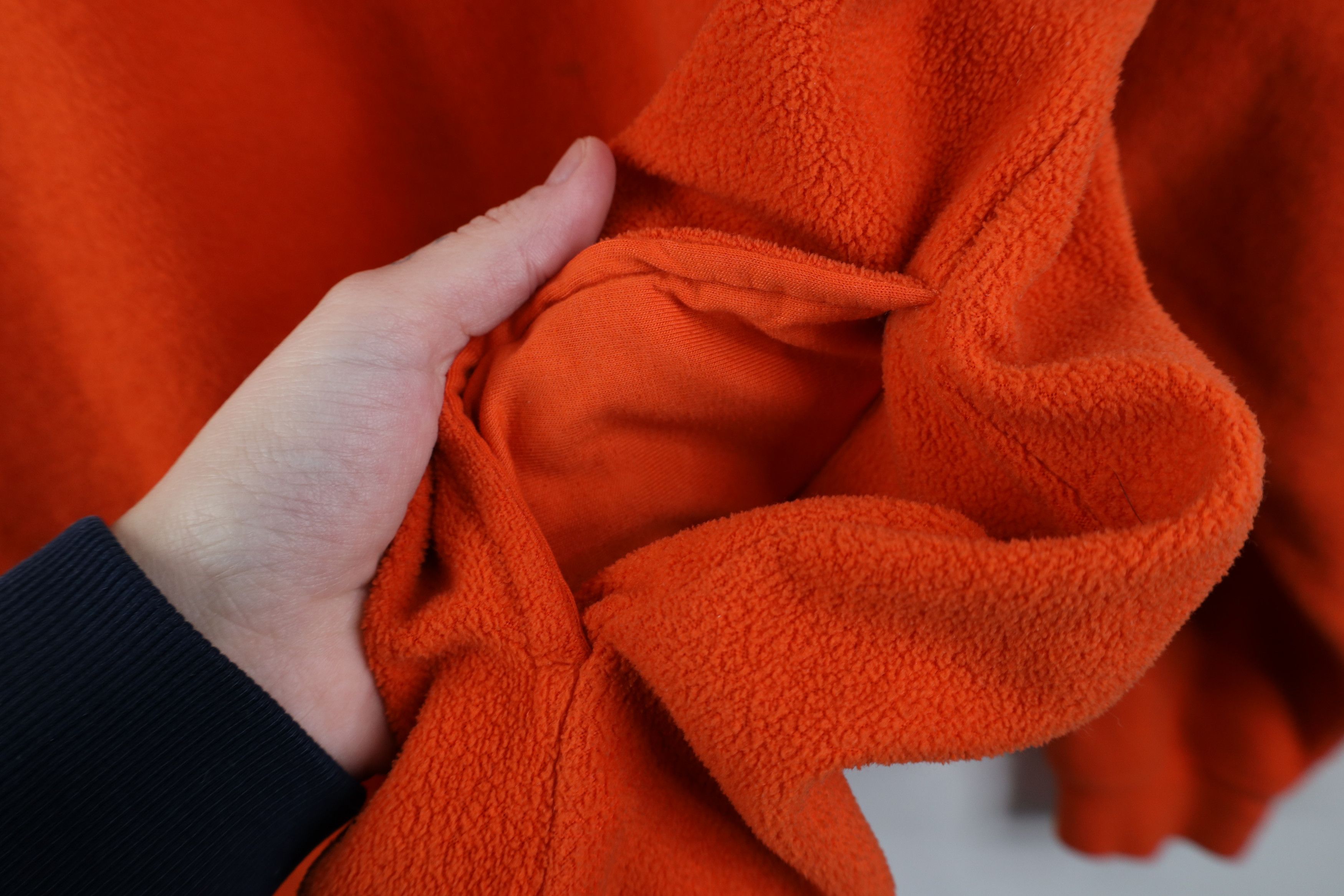 Gap Vintage 90s Gap Baggy Fit Fleece Hoodie Sweatshirt Orange Size US XL / EU 56 / 4 - 9 Thumbnail