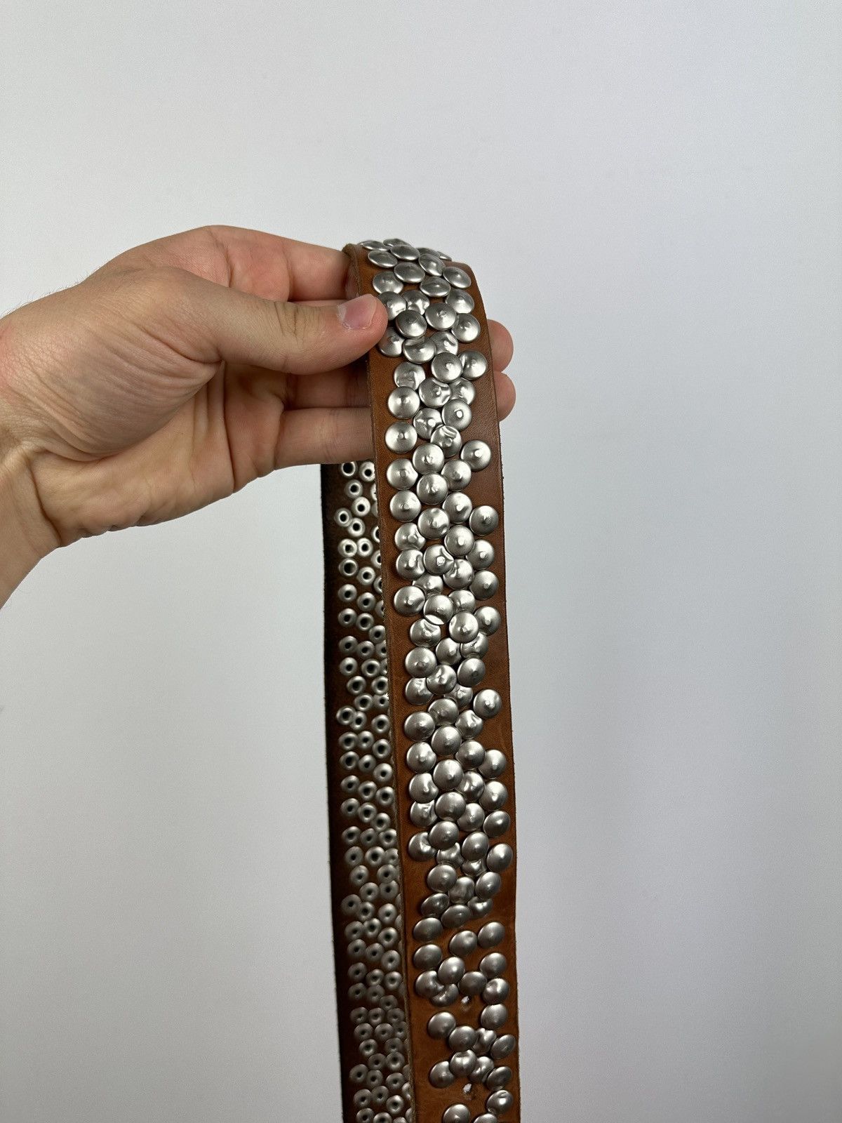 Vintage Vintage Y2K Leather Belt Size ONE SIZE - 6 Thumbnail