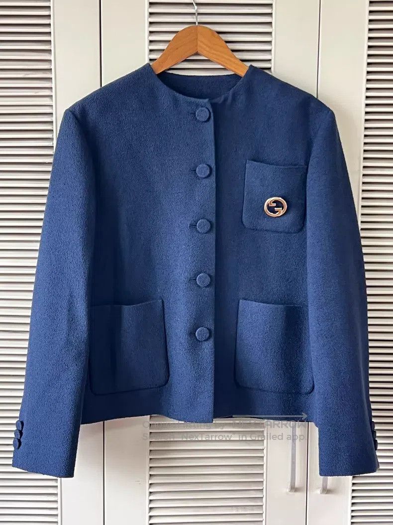 Gucci Gucci Tweed short coat Size XS / US 0-2 / IT 36-38 - 1 Thumbnail